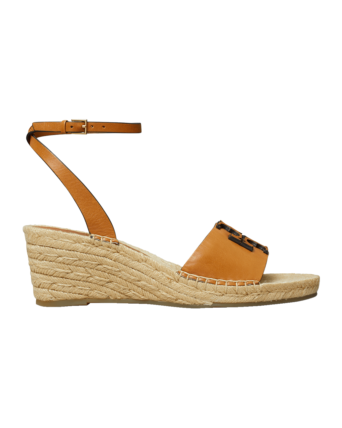 Tory Burch Ines Leather Double T Espadrilles