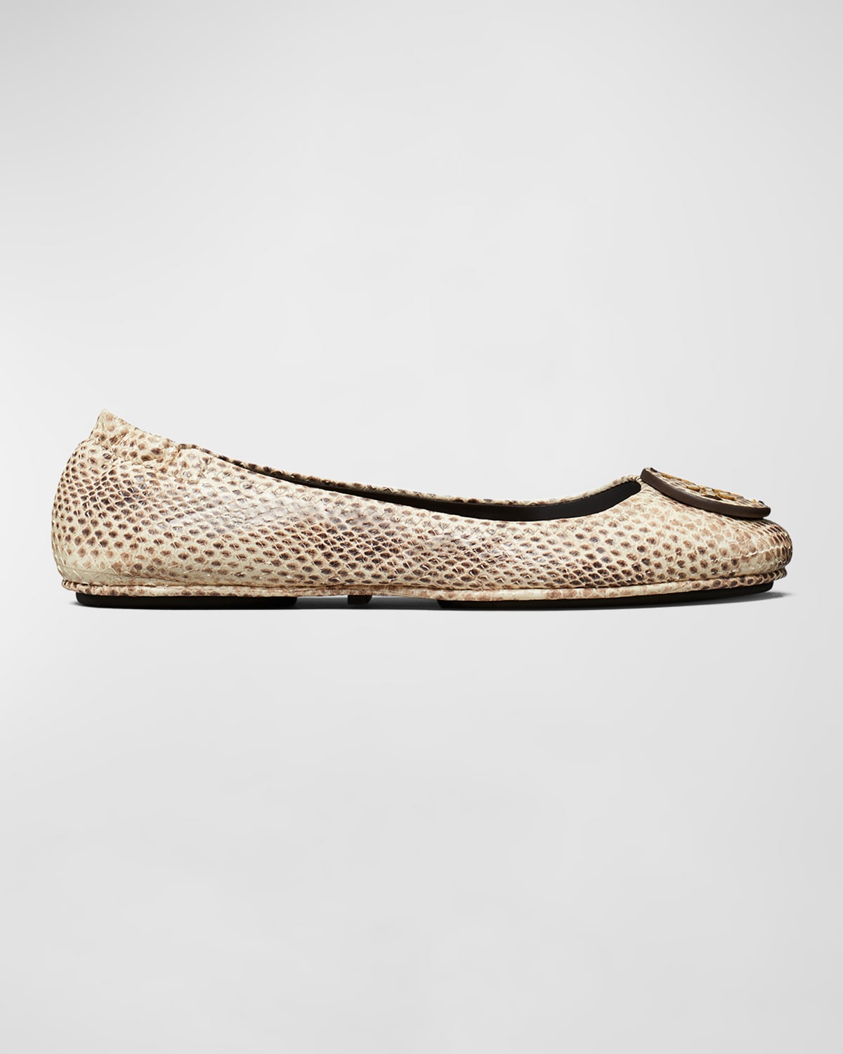Tory Burch Minnie Embossed Travel Ballerina Flats