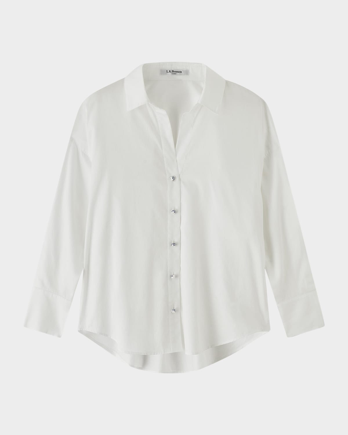 LK Bennett Beatrice Button-Down Cotton Shirt