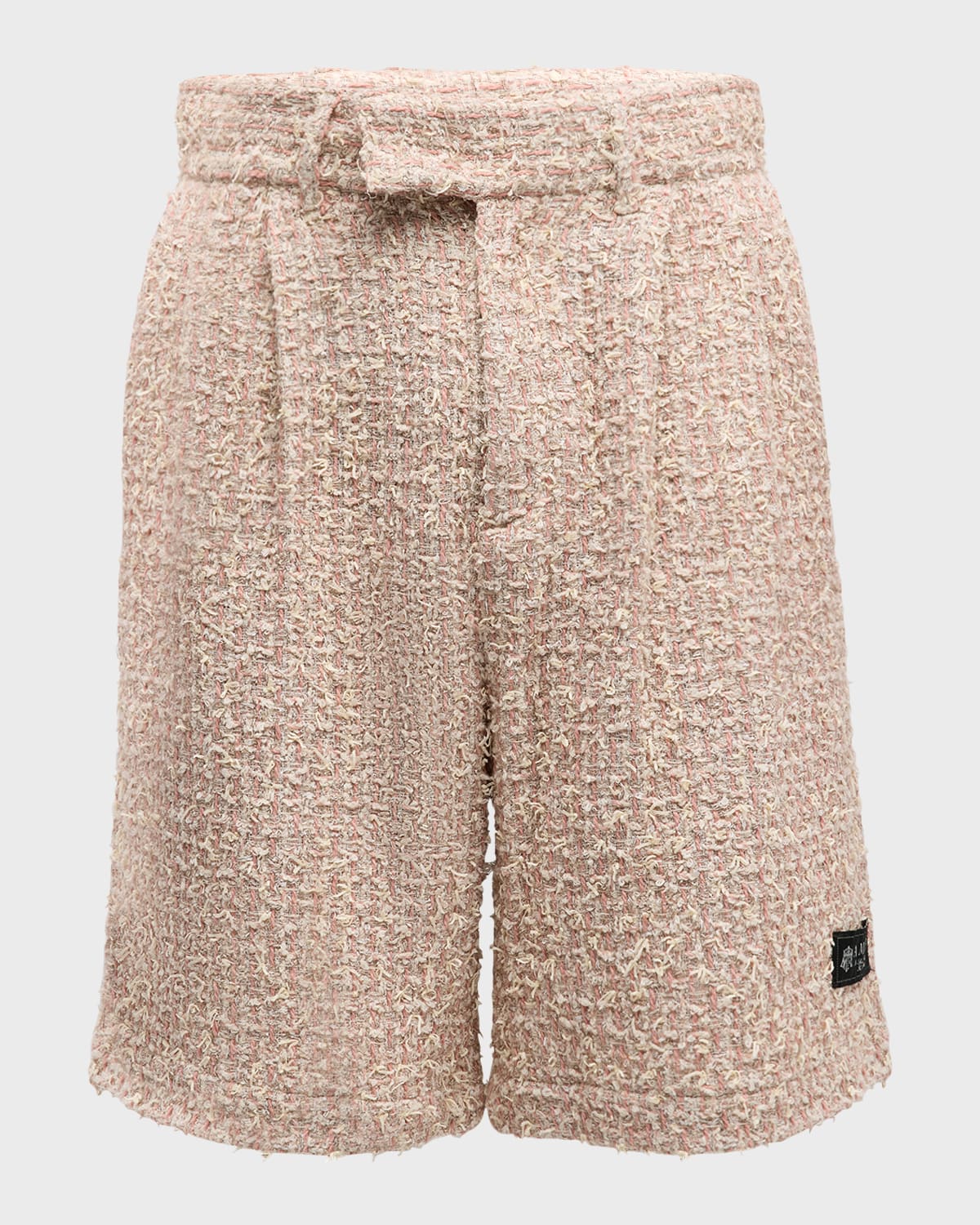 Amiri Men's Boucle Tweed Skater Shorts