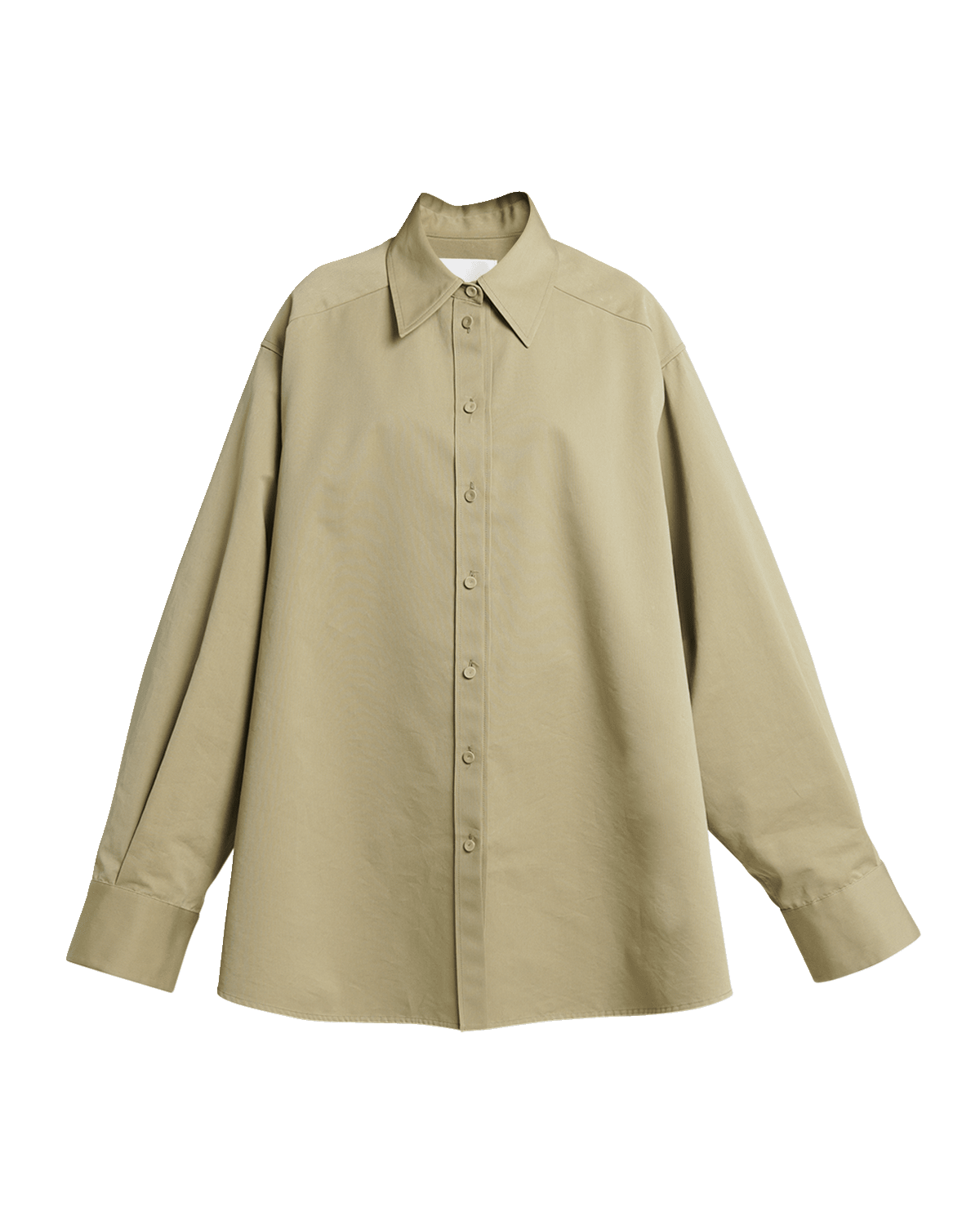 Jil Sander Cotton Slit-Sleeve Button-Front Shirt