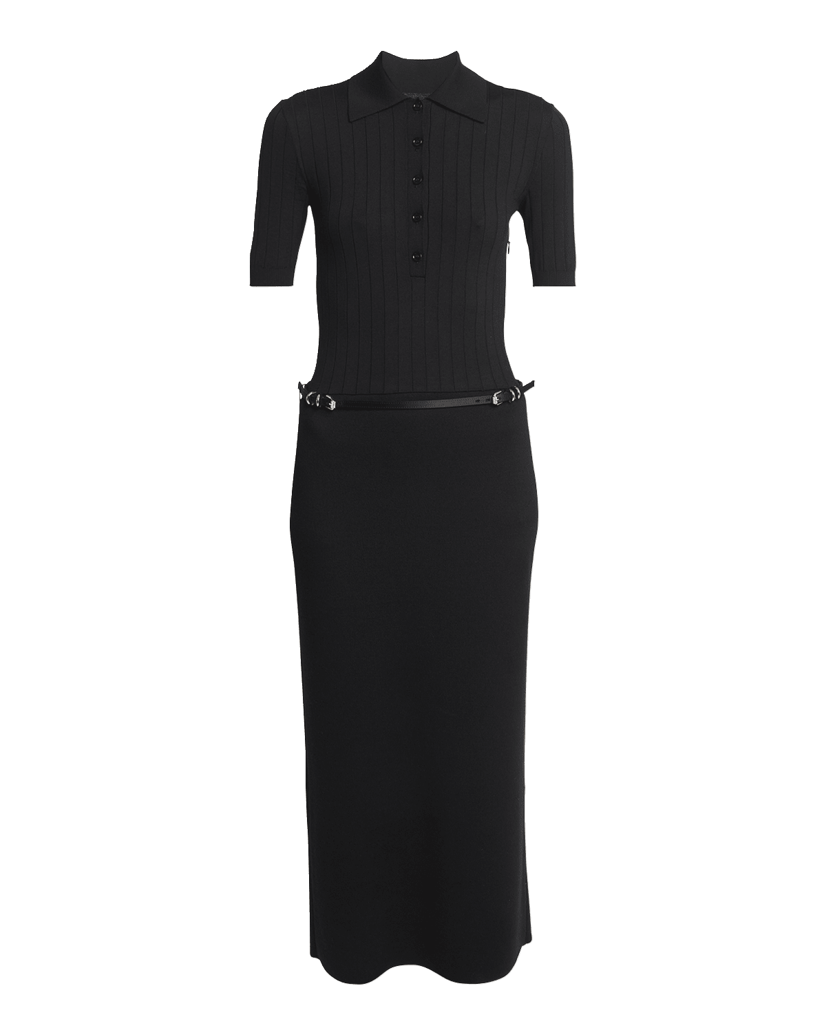 Givenchy Long Voyou Belt Polo Dress