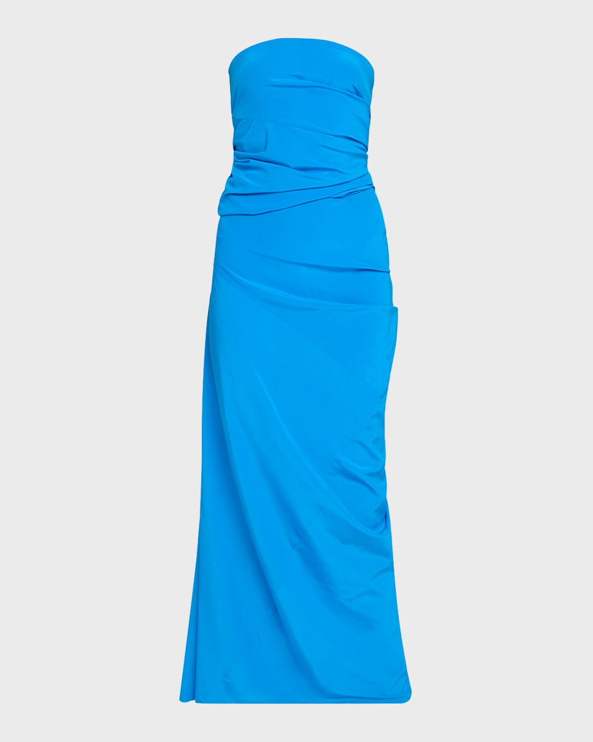 Proenza Schouler Odette Strapless Silk-Blend Cocktail Dress