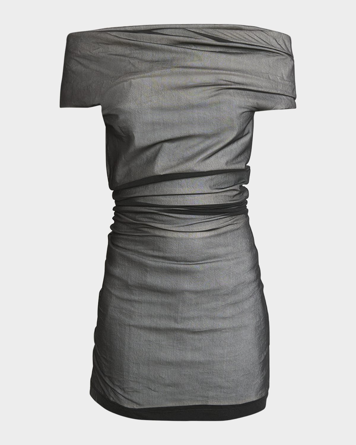 Proenza Schouler Allegra Off-Shoulder Ruched Top