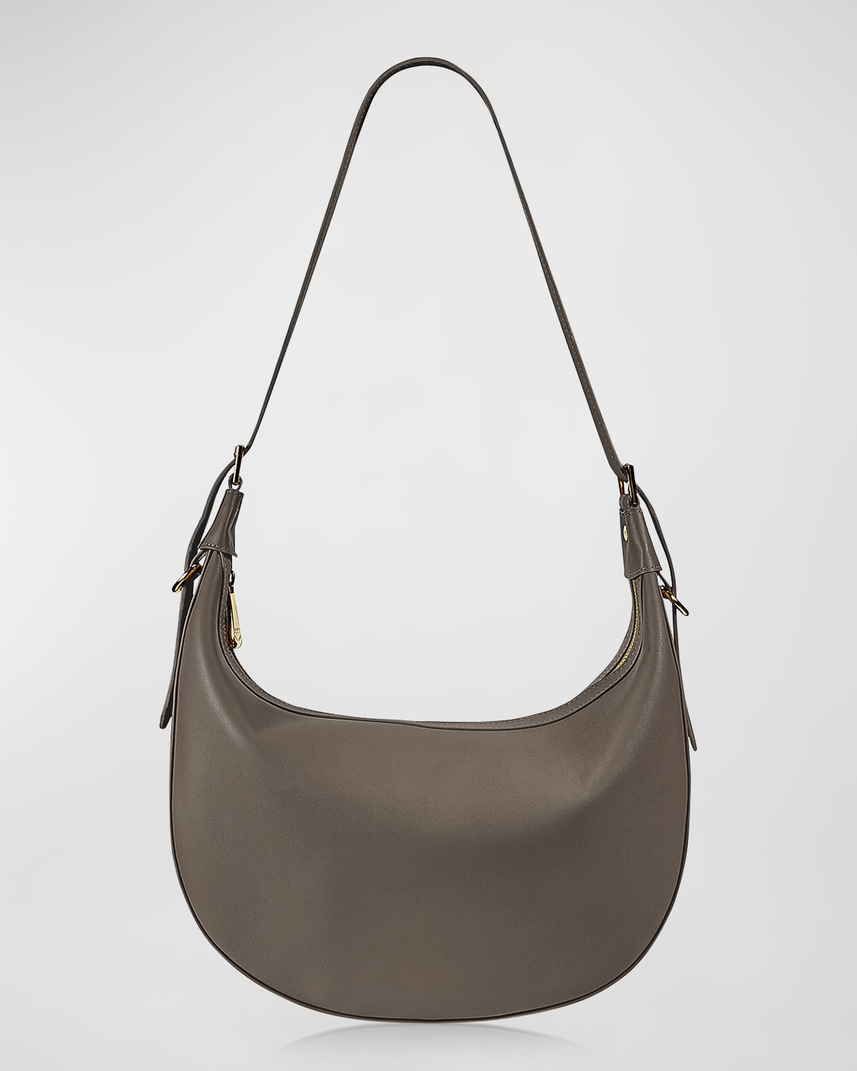 Gigi New York Reagan Zip Leather Hobo Bag