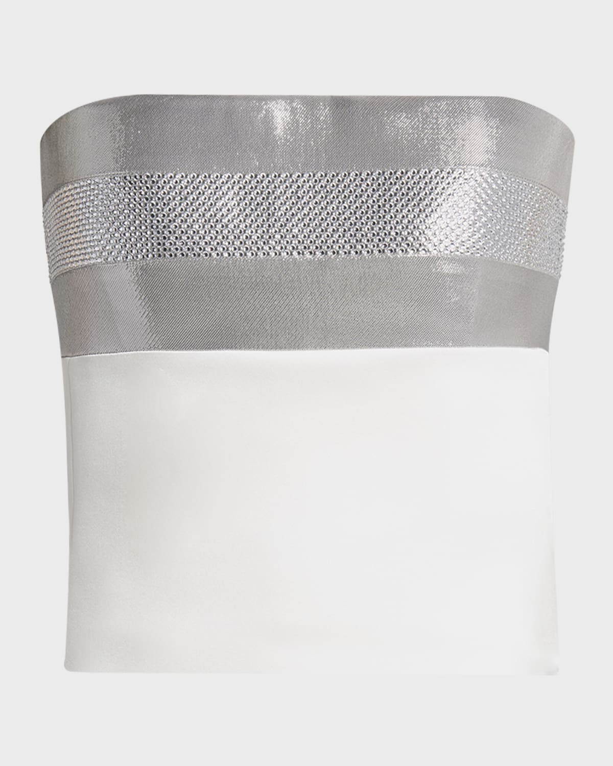 Giorgio Armani Strapless Lame Bustier Top