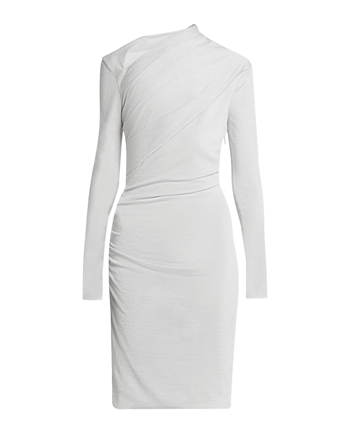 Giorgio Armani Metallic Ruched Jersey Mini Dress