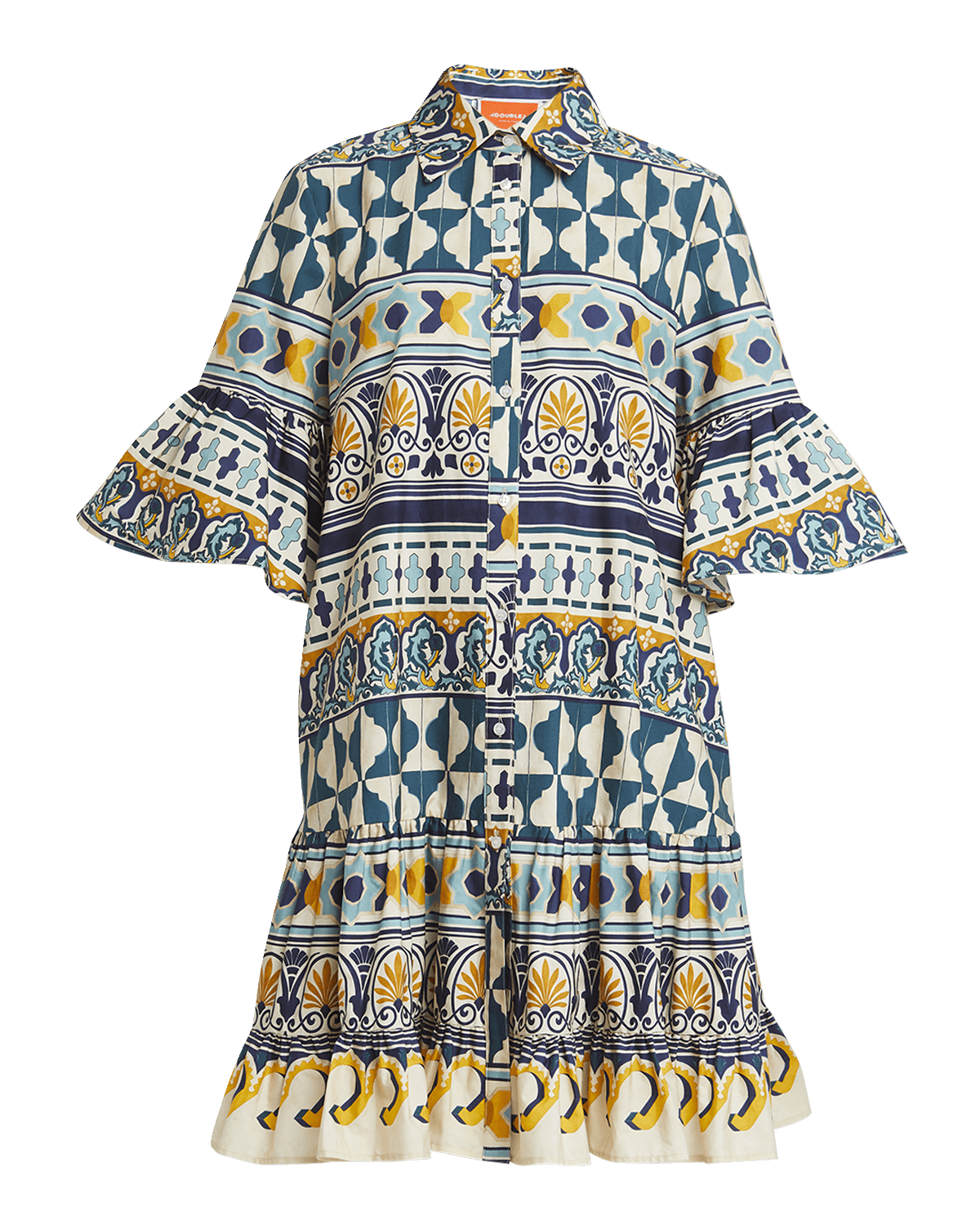 La DoubleJ Choux Abstract Printed Shirtdress