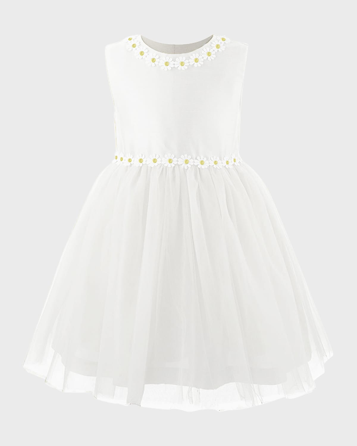 Rachel Riley Girl 's Daisy Tulle Dress, , Size 2-14