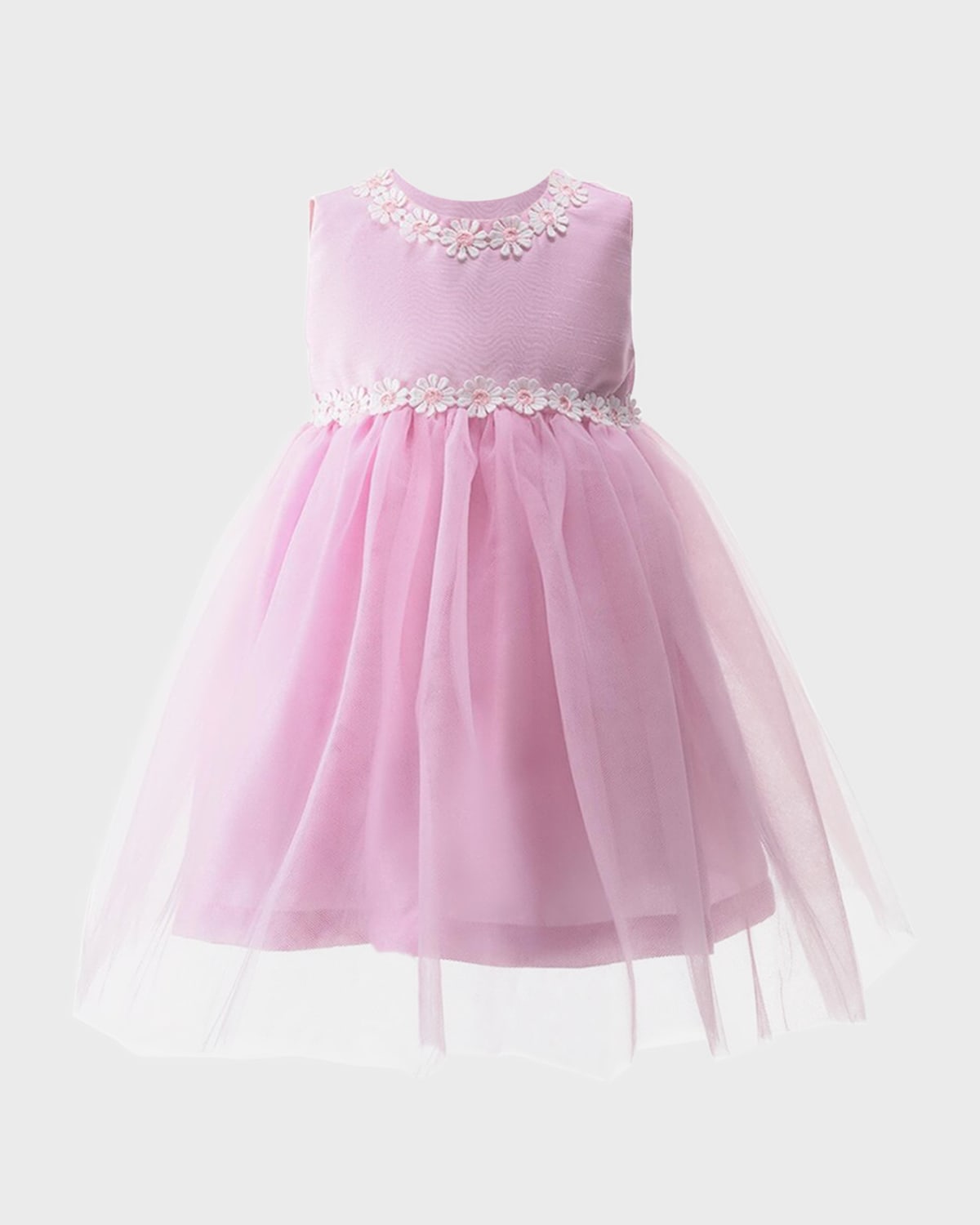 Rachel Riley Girl's Daisy Tulle A-Line Dress, Size 6M-24M