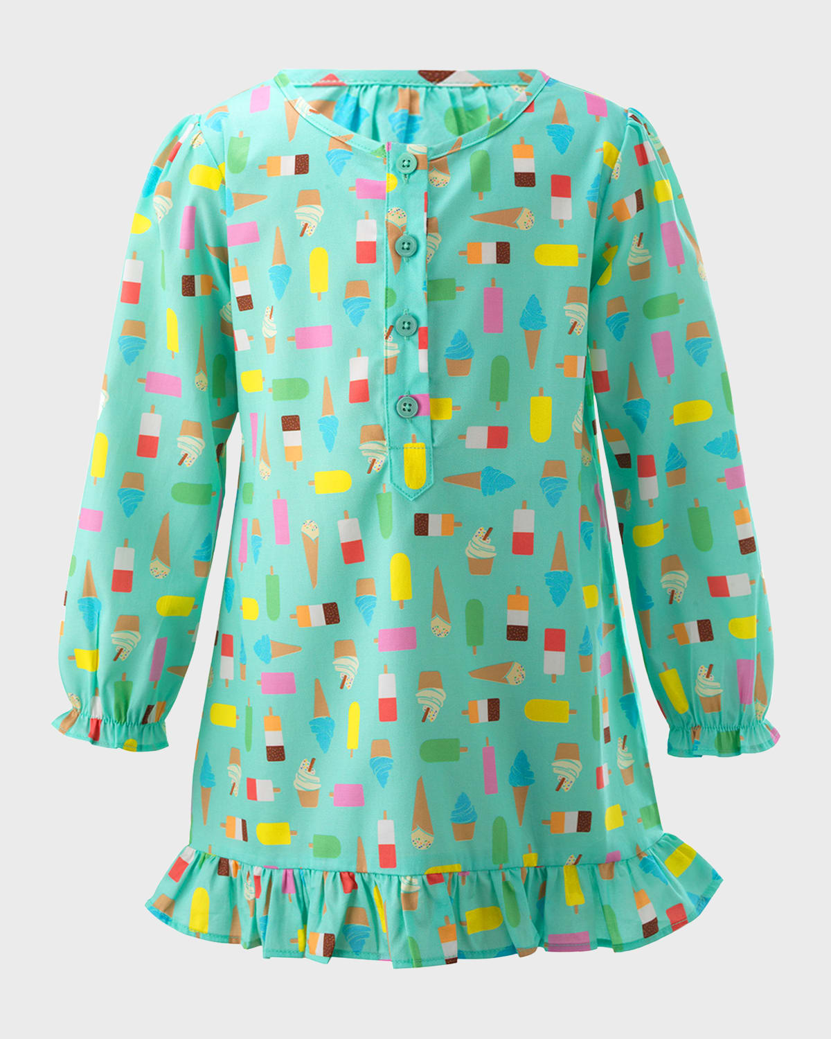 Rachel Riley Girl's Ice Lolly Ruffled Dress Coverup, Size 2-10