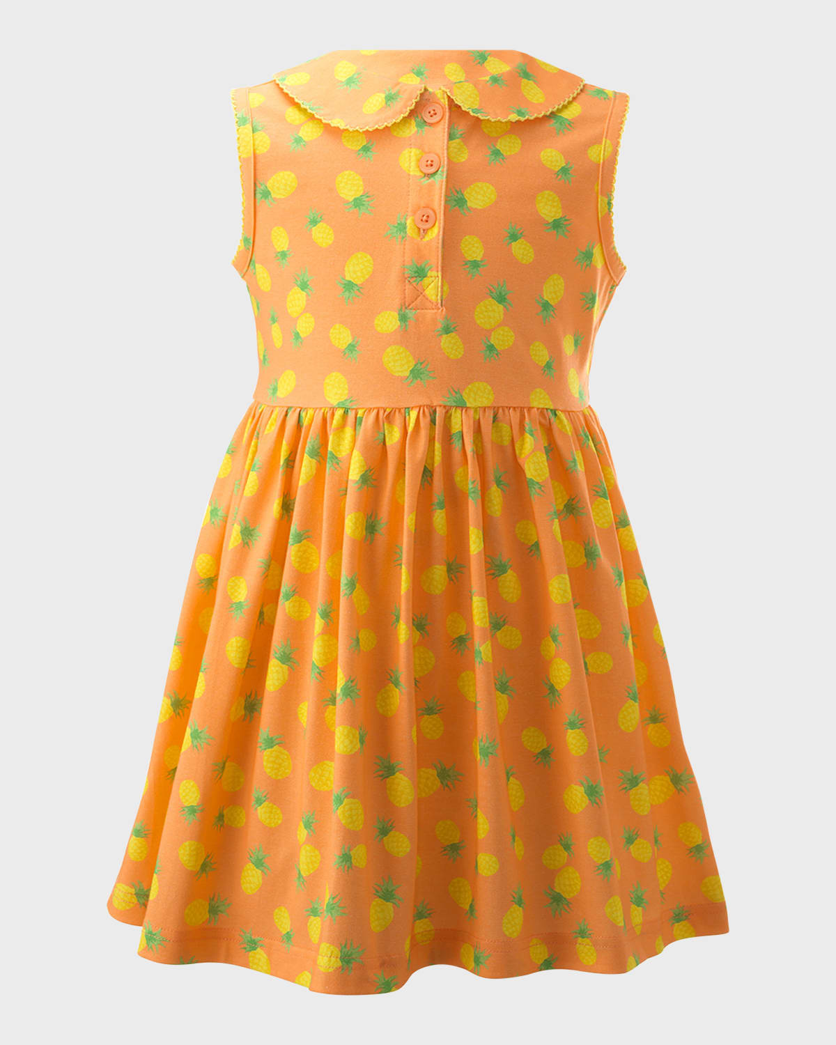 Rachel Riley Girl's Pineapple-Print Sleeveless Dress, Size 2-10