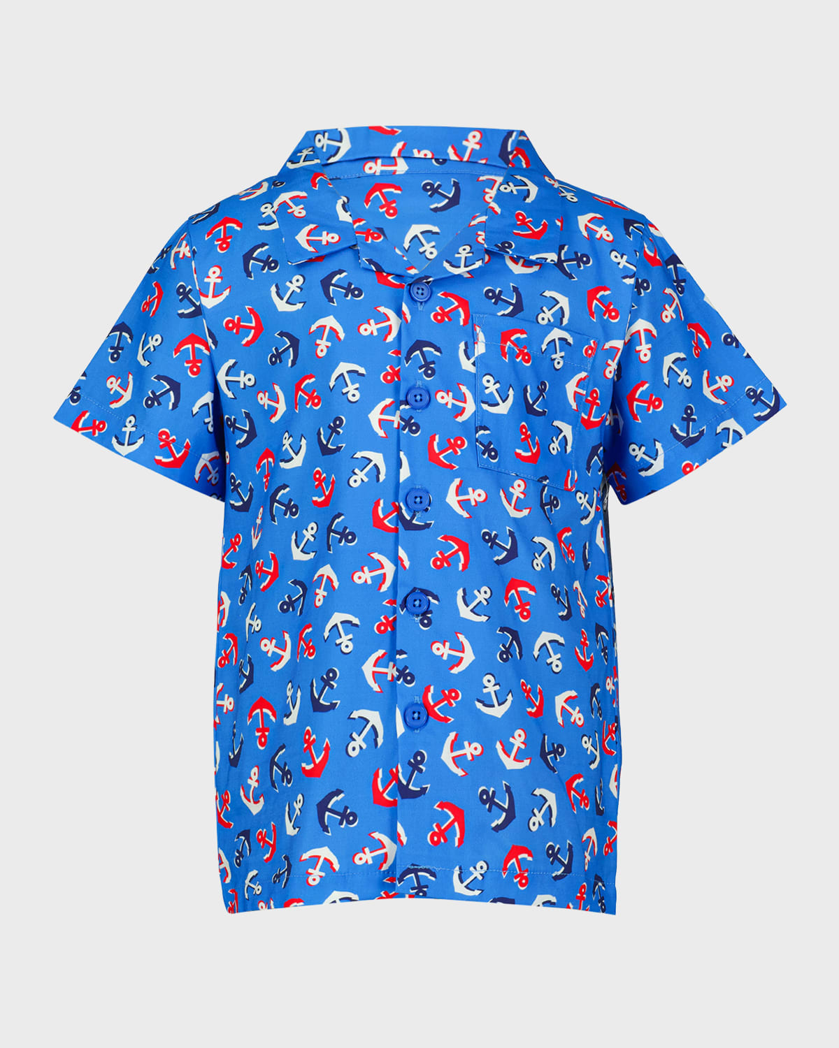 Rachel Riley Boy's Anchor Button-Front Shirt, Size 2-10