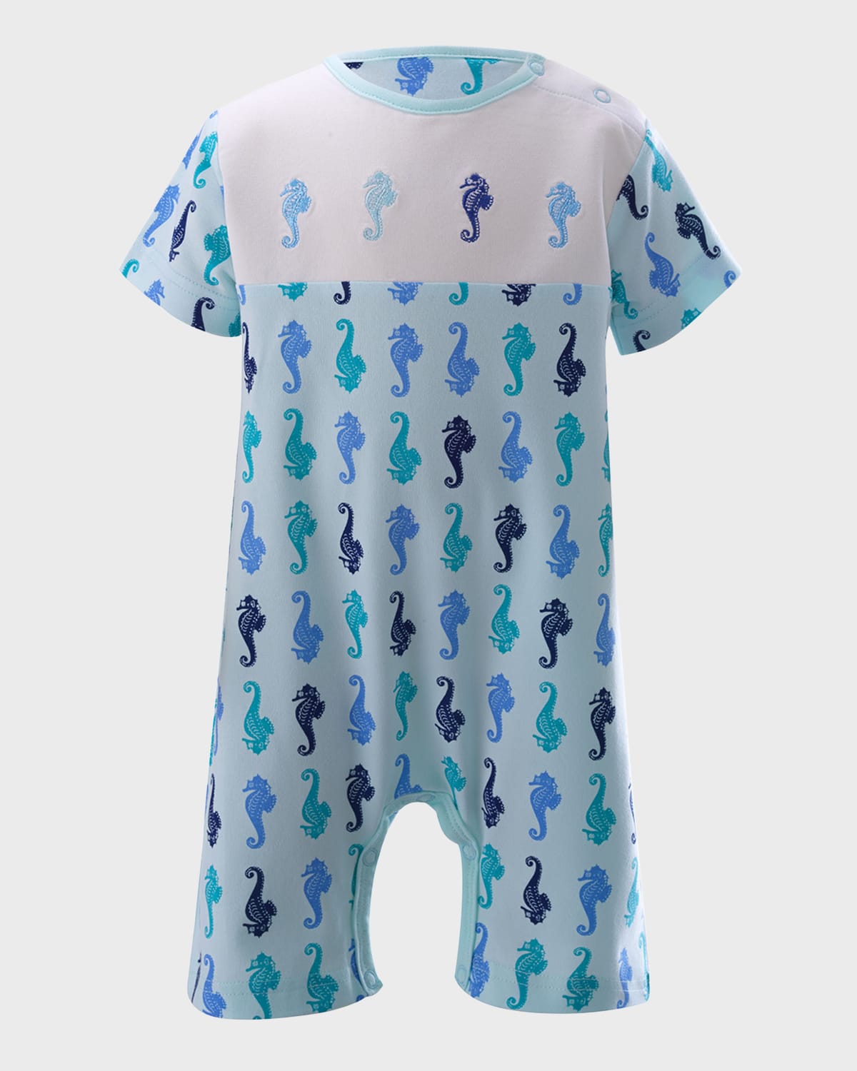 Rachel Riley Kid's Seahorse Romper, Size 3M-24M