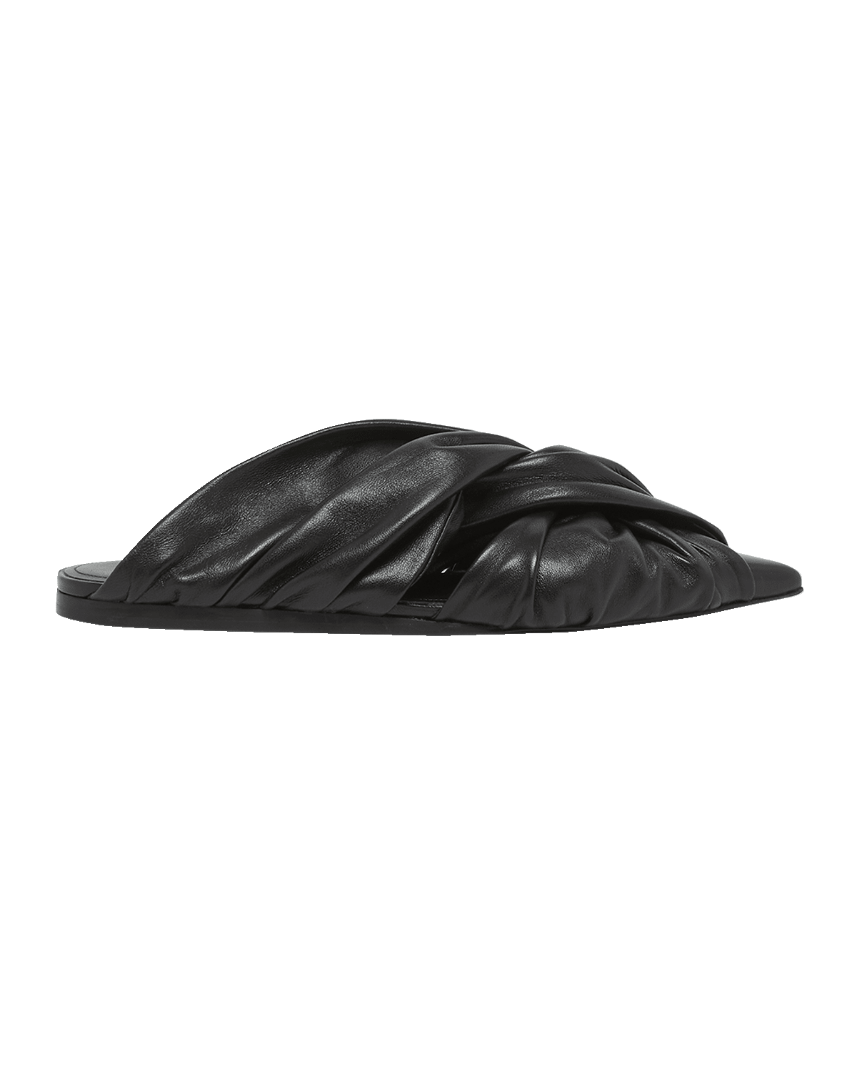 Givenchy Show Twist Leather Ballerina Mules