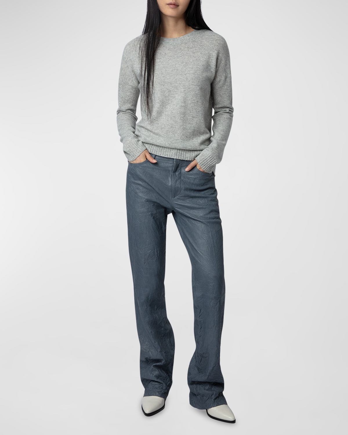 Zadig & Voltaire Cici Star Patch Cashmere Sweater