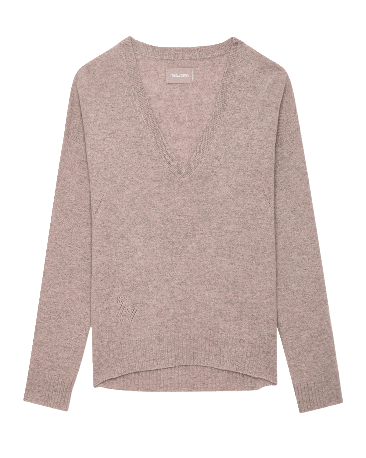 Zadig & Voltaire Vivi Patch Lurex Destroy Cashmere Sweater