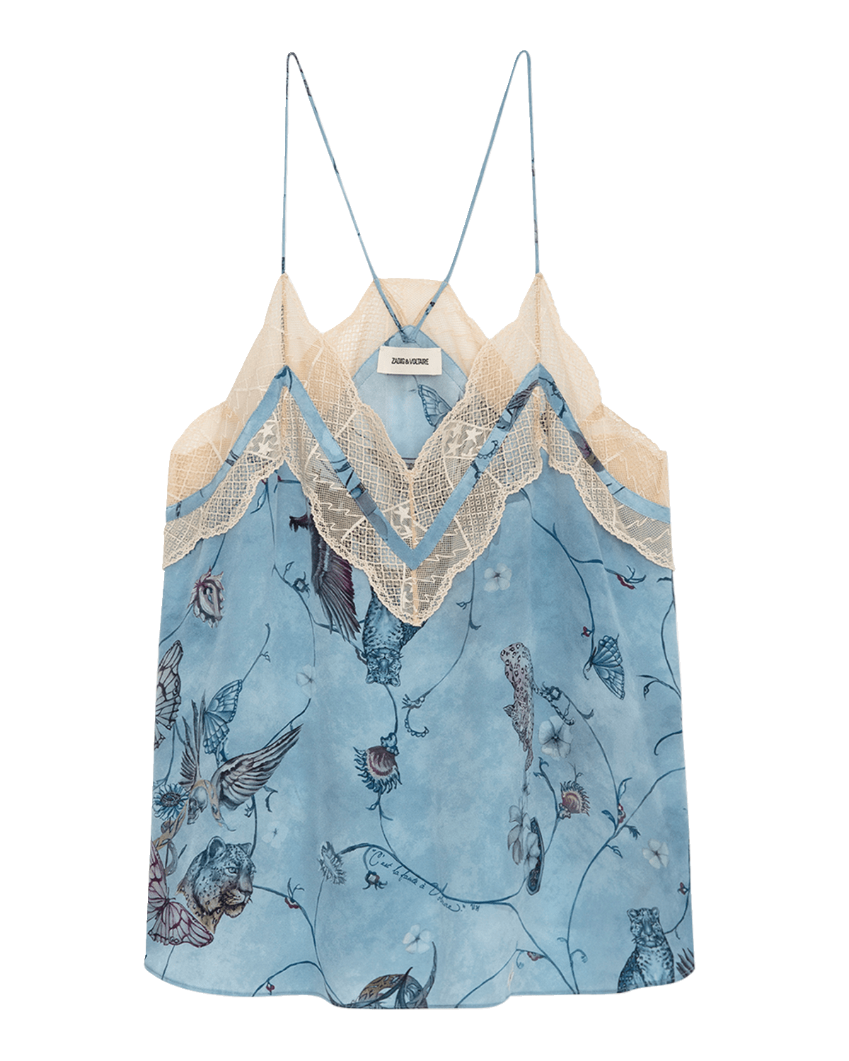 Zadig & Voltaire Christy Holly Silk Tank Top