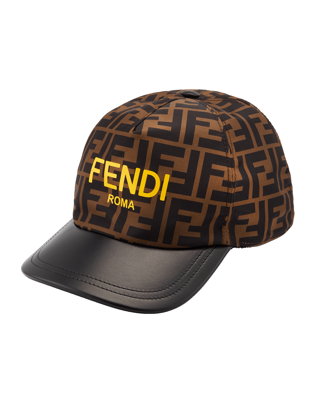 Fendi Kid's Monogram Logo-Prnt Baseball Cap, Size S-L