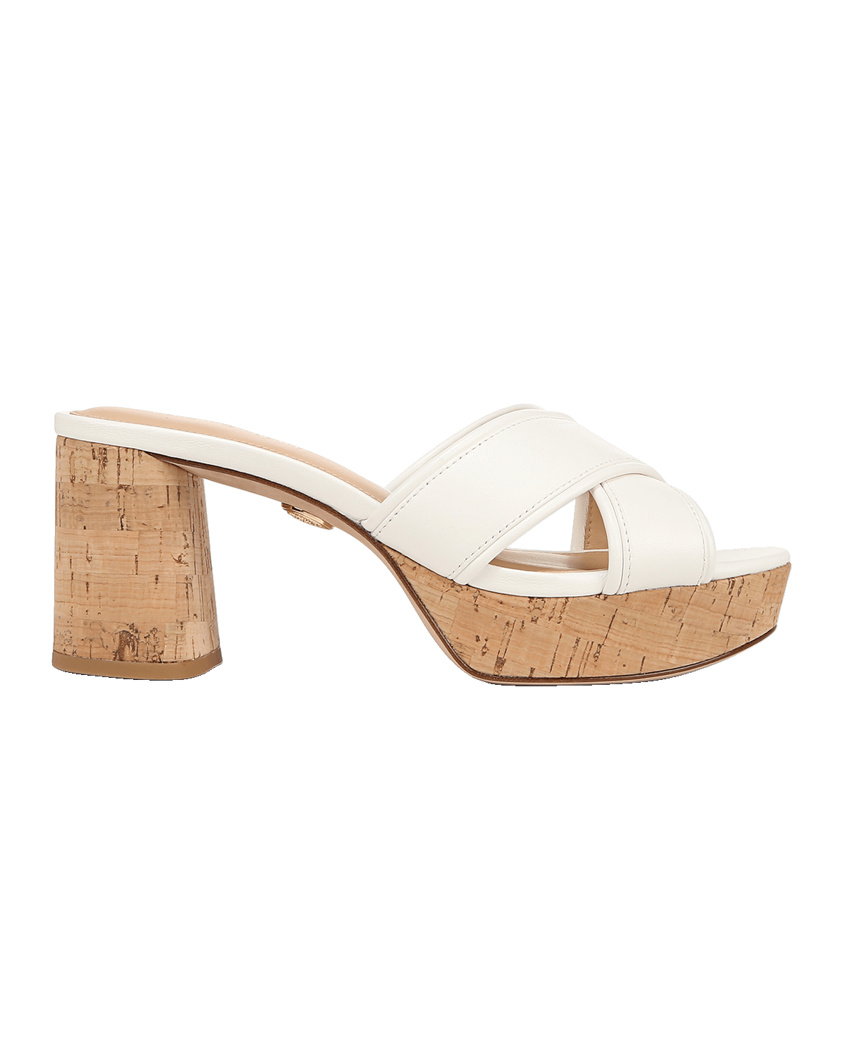 Veronica Beard Dory Leather Crisscross Platform Sandals