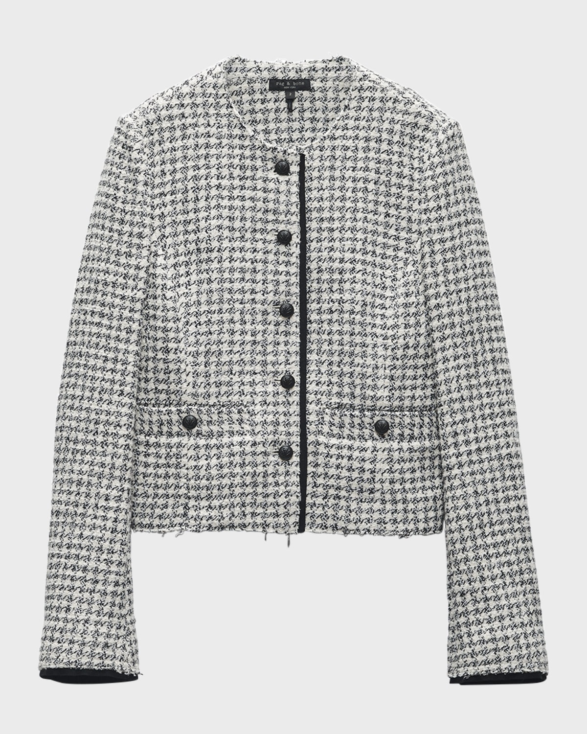 Rag & Bone Carmen Houndstooth Tailored Jacket