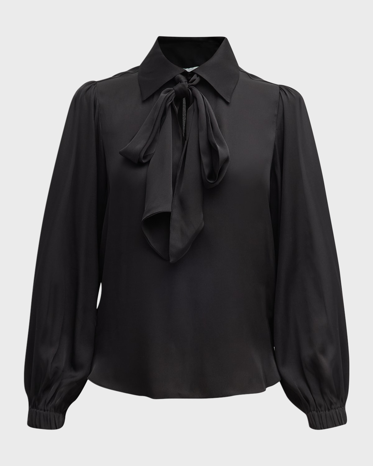 Dea Kudibal Kikki Blouson-Sleeve Tie-Neck Blouse