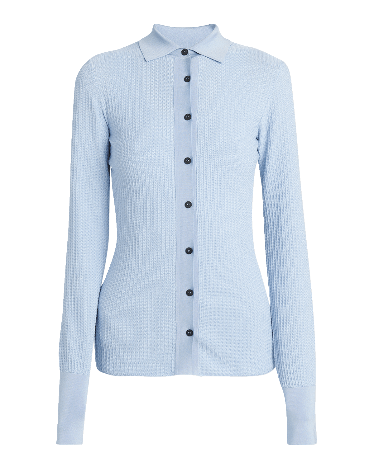 Ferragamo Cotton Silk Micro Jacquard Cardigan