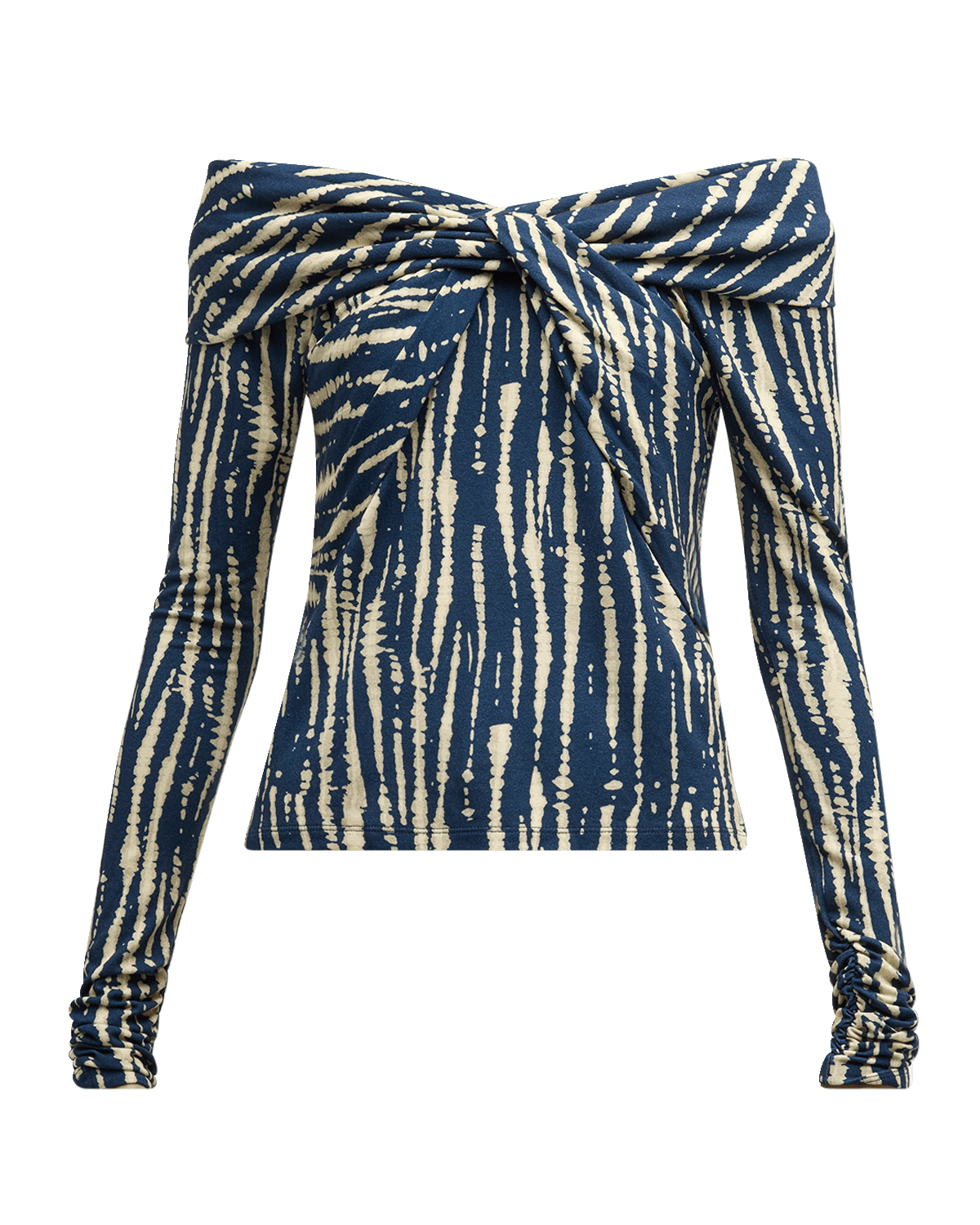 pinkfilosofy Lourdes Cimal Stripes Off-Shoulder Blouse