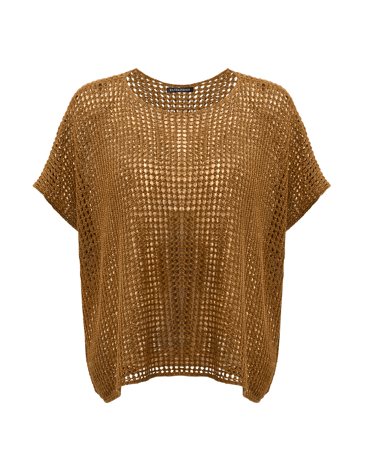 Eileen Fisher Open-Knit Organic Linen Sweater