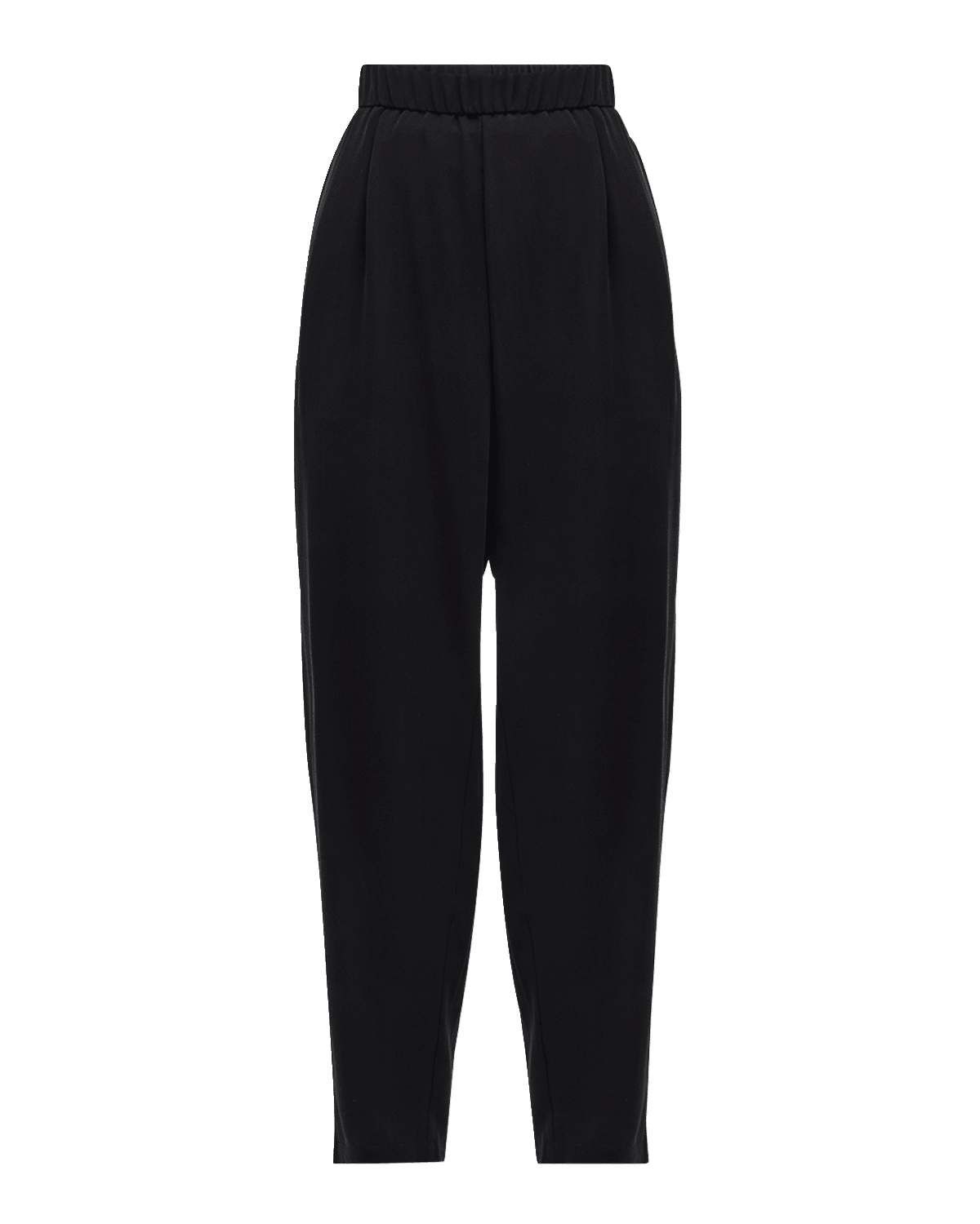 Eileen Fisher Cropped Silk Georgette Crepe Lantern Pants