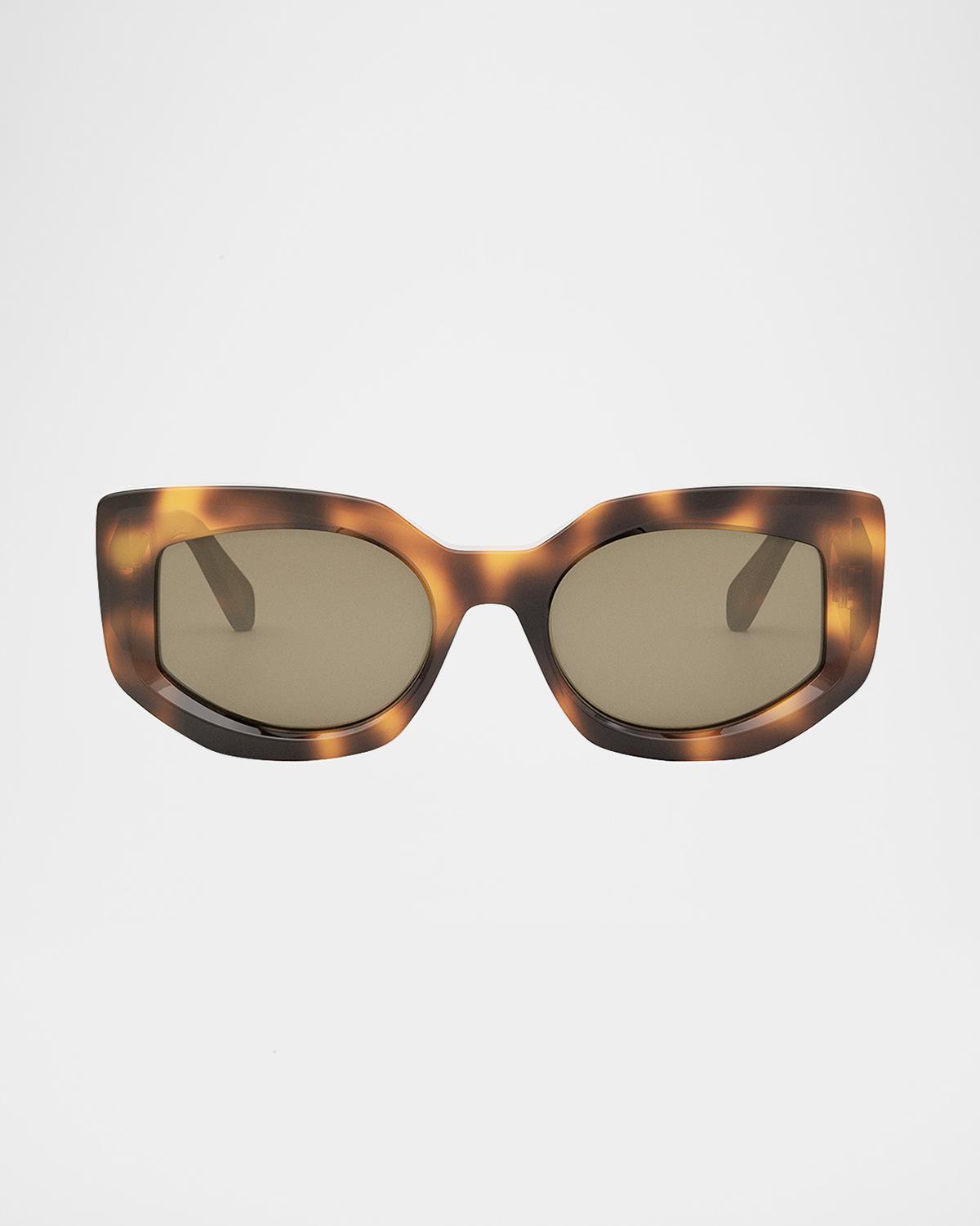 CELINE Beveled Acetate Cat-Eye Sunglasses