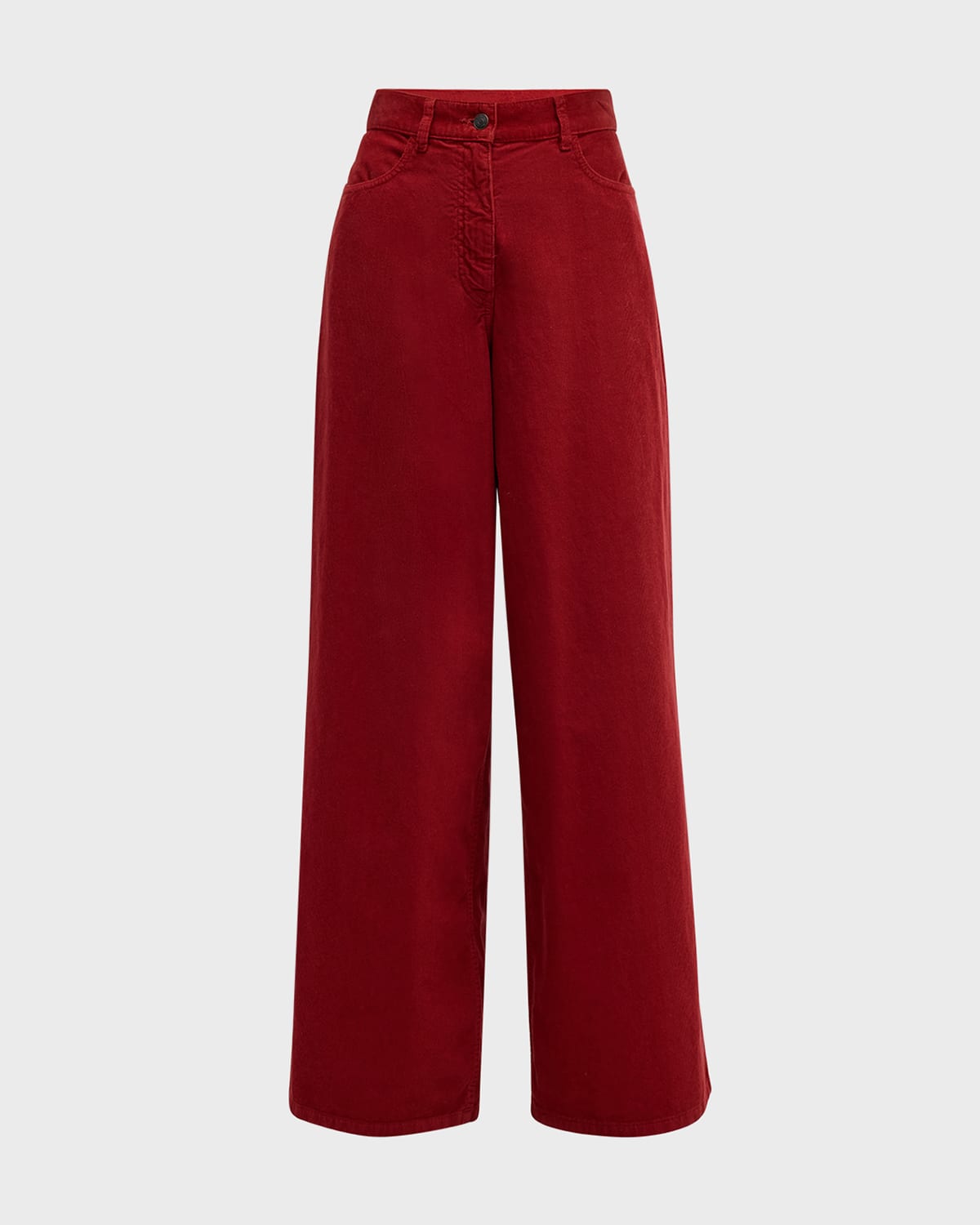 THE ROW Chan Wide-Leg Corduroy Pants
