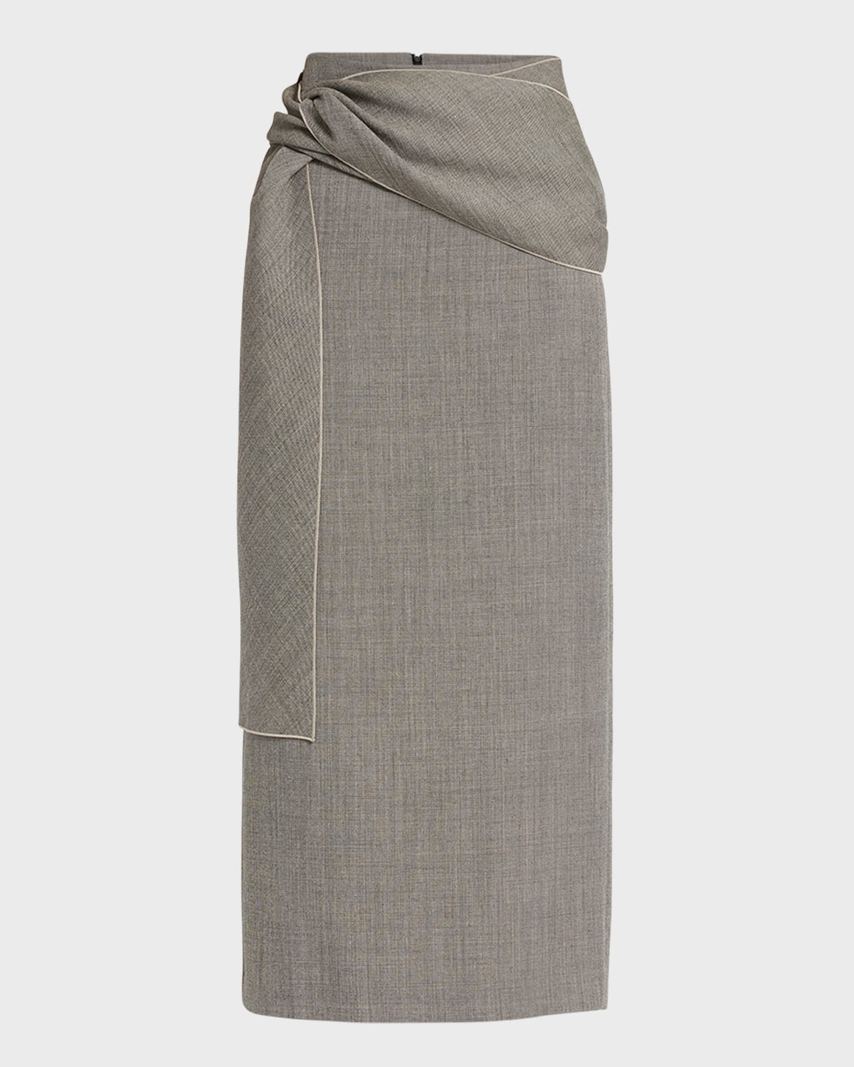 THE ROW Laz Maxi Skirt with Knot Detail
