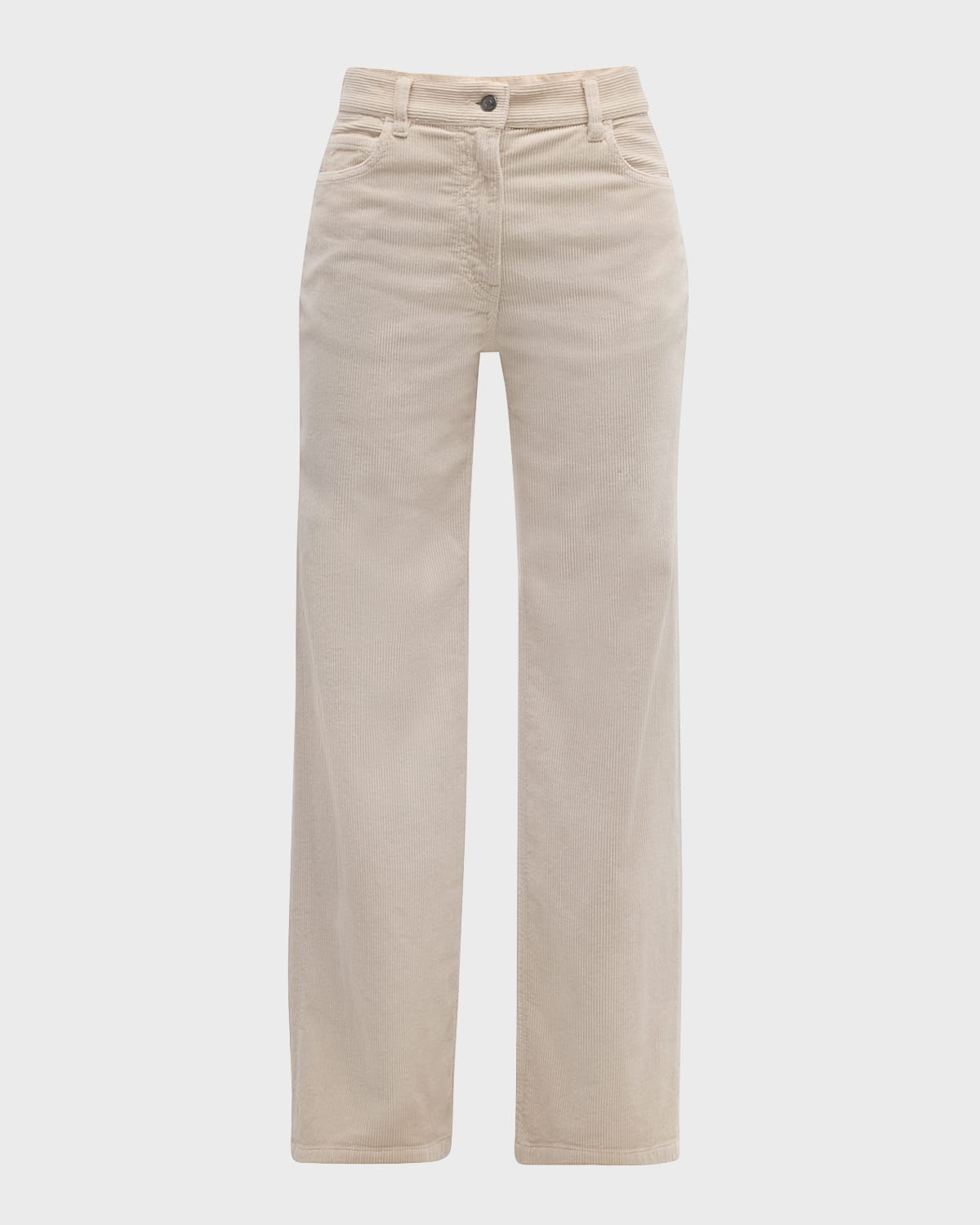 THE ROW Dan Corduroy Straight-Leg Pants