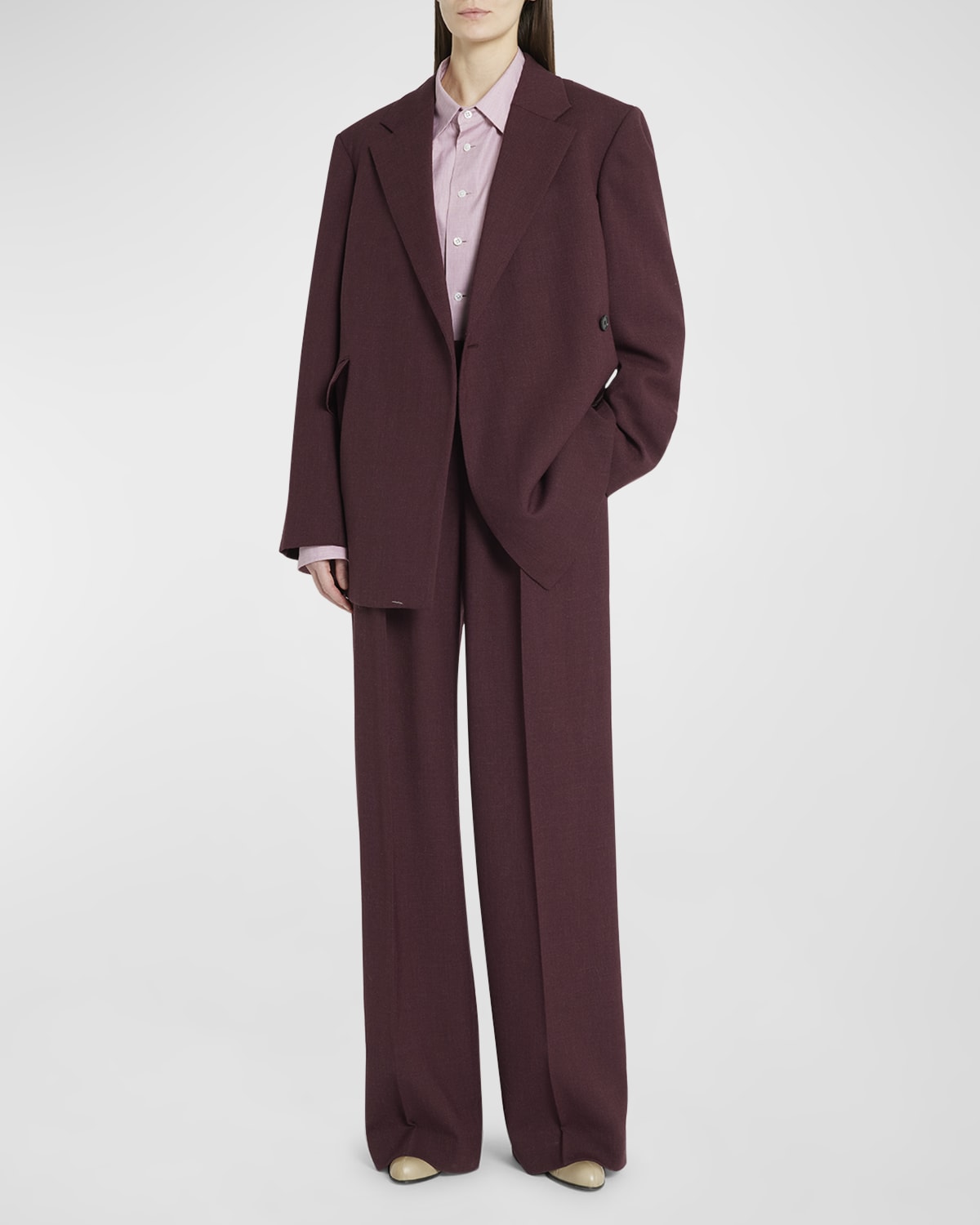 THE ROW Attica Oversized Button Down Shirt