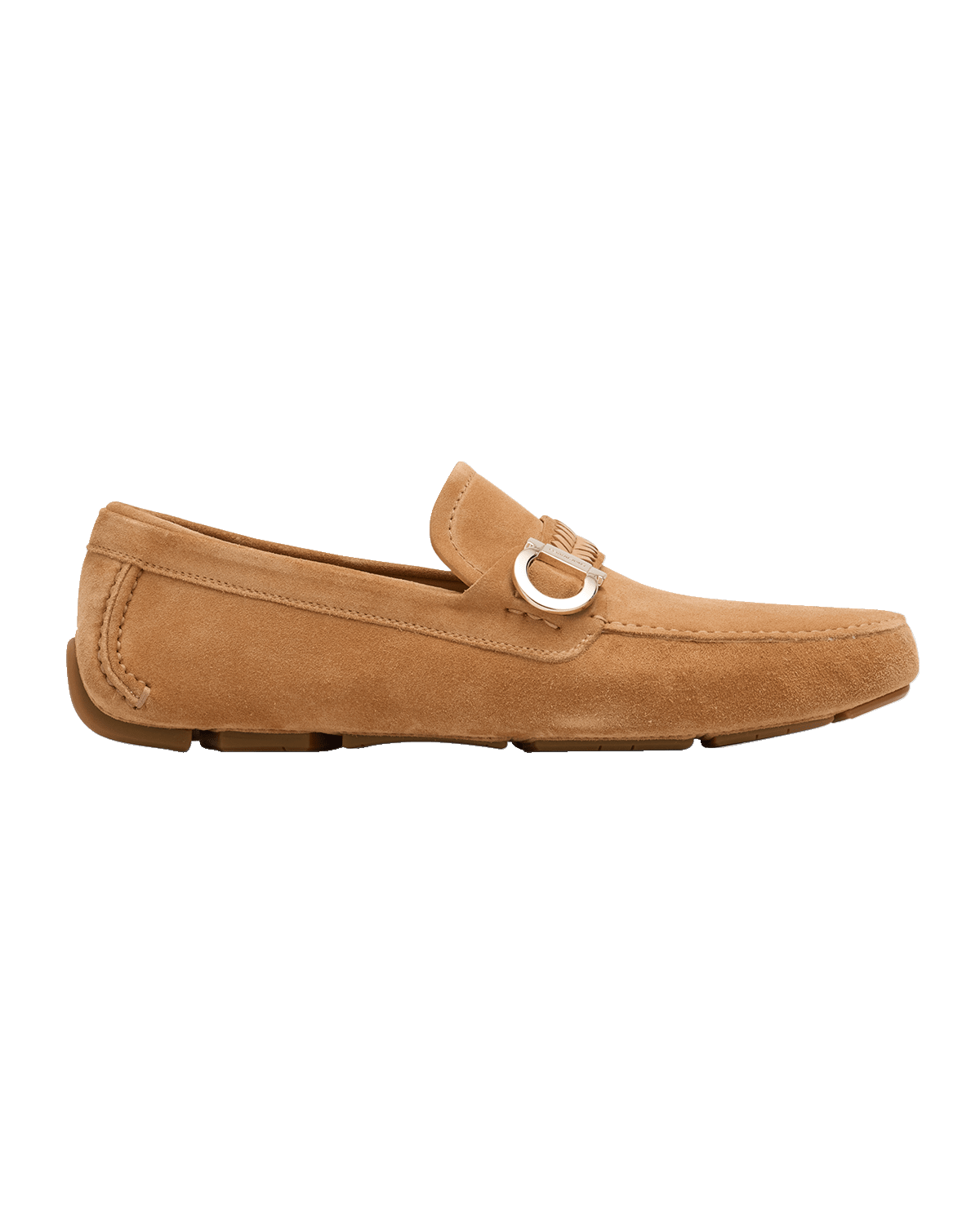Ferragamo Men's Calipso Gancini Suede Drivers