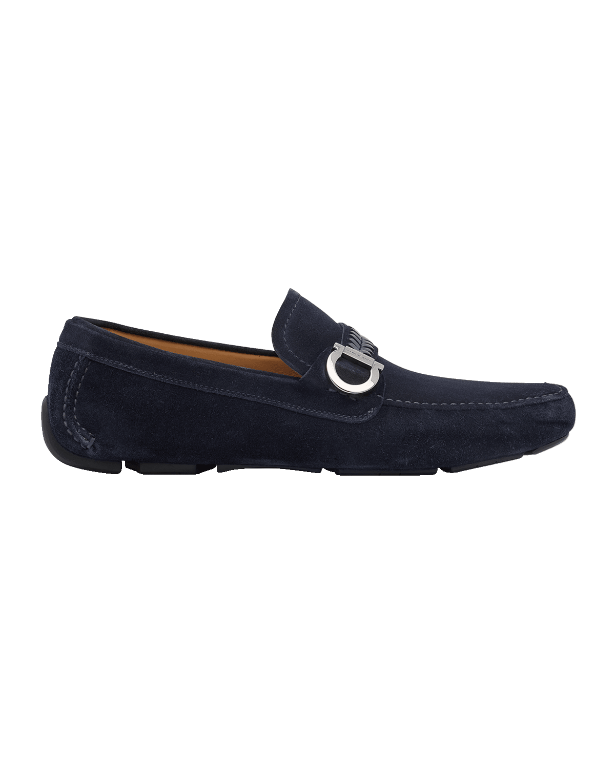 Ferragamo Men's Calipso Gancini Suede Drivers
