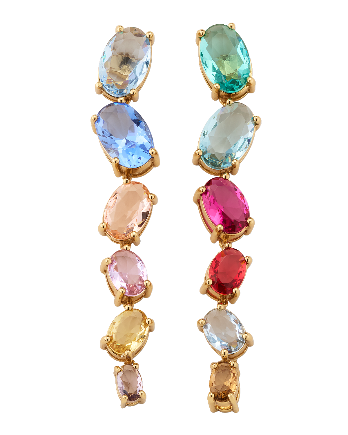 Mignonne Gavigan Meknes Multicolor Drop Crystal Earrings