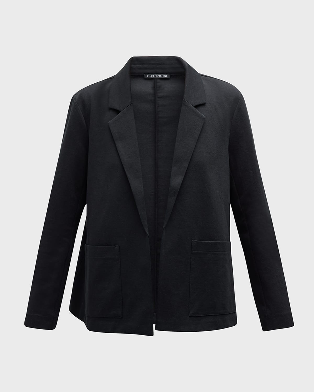Eileen Fisher Petite Open-Front Cotton Ponte Blazer