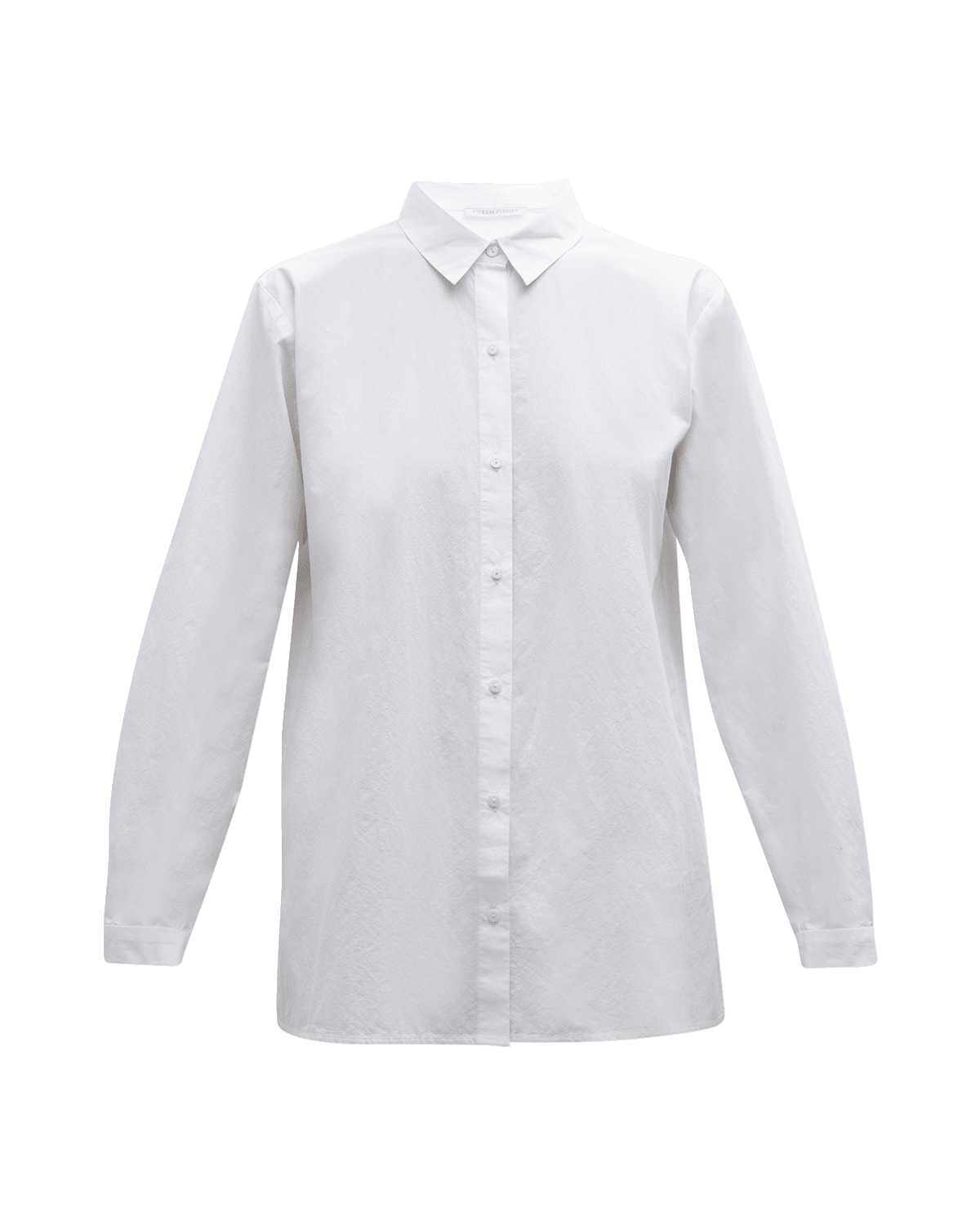 Eileen Fisher Petite Button-Down Organic Cotton Poplin Shirt