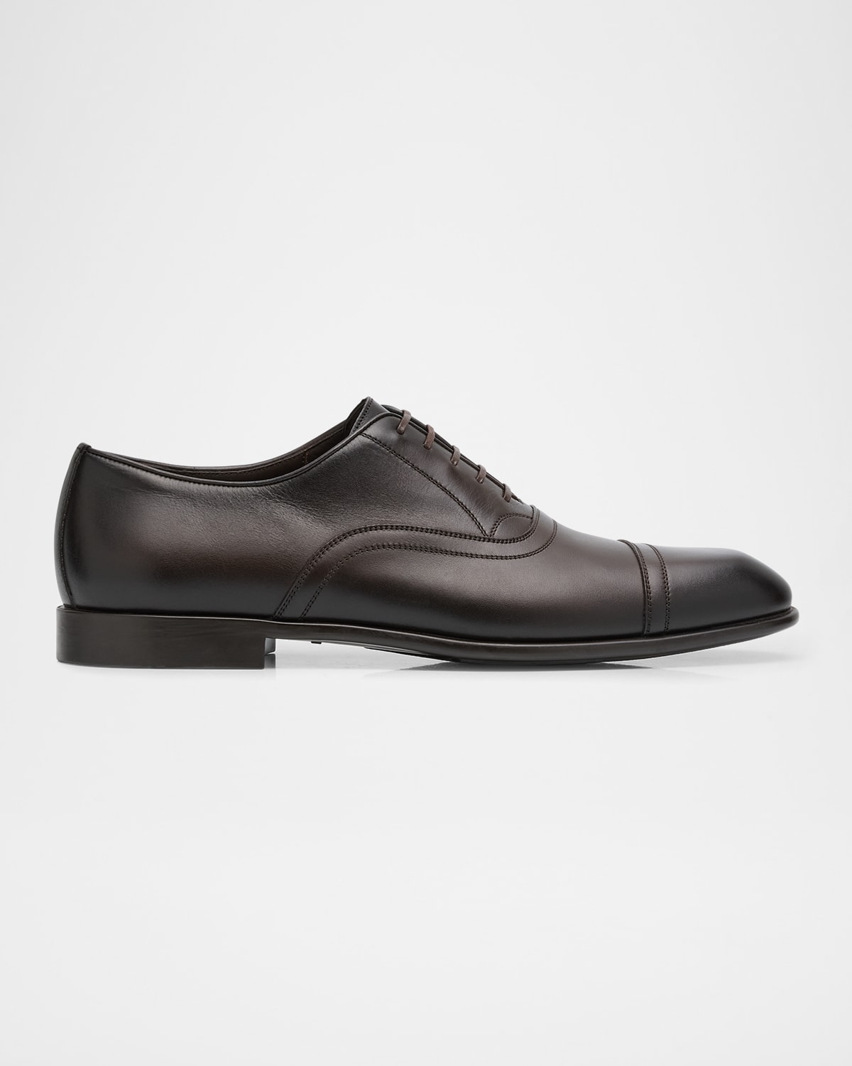 Ferragamo Men's Cortez Leather Oxford Shoes