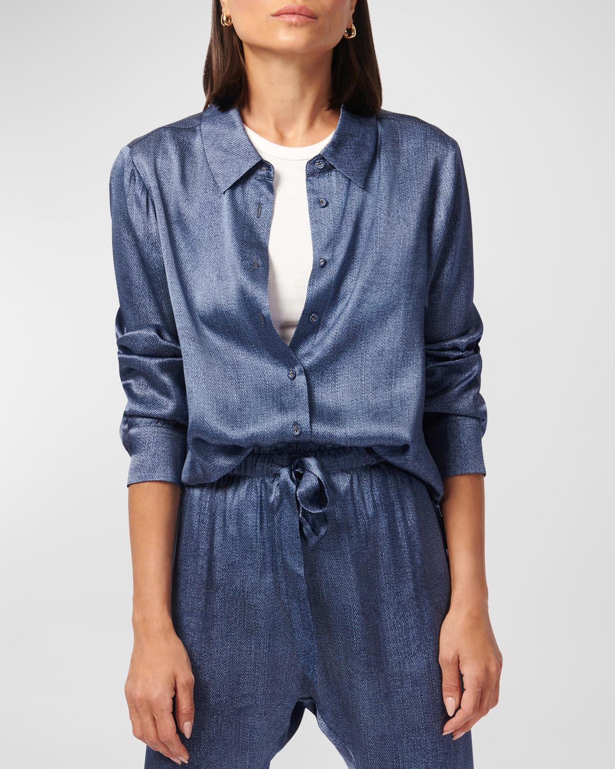 Cami NYC Crosby Silk Button-Front Blouse