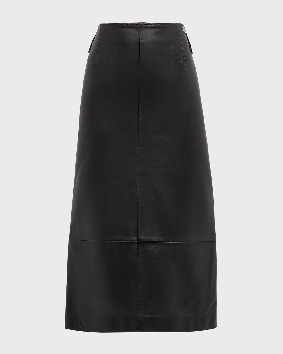 Marc Jacobs Leather Slim Pencil Midi Skirt