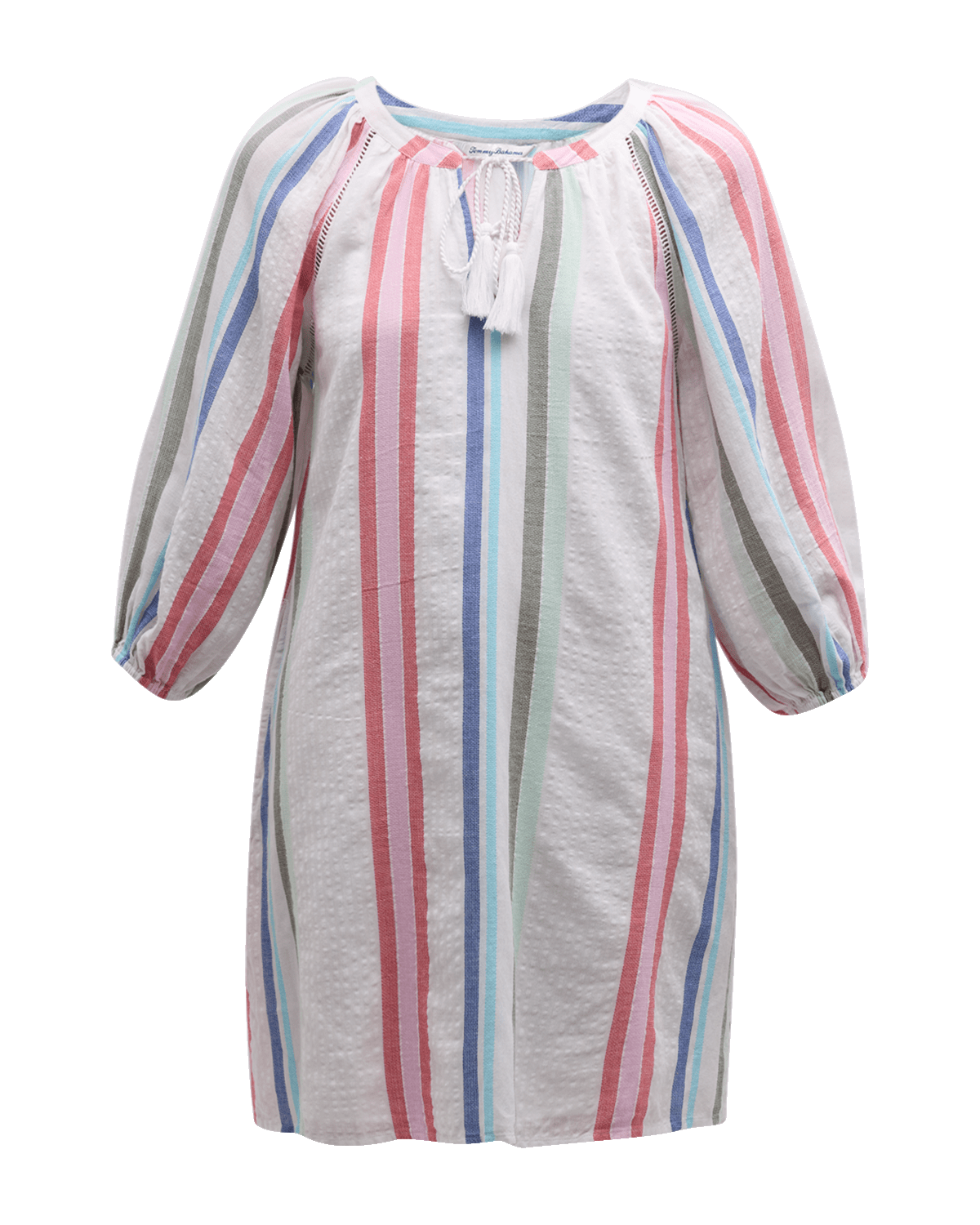 Tommy Bahama Multi Stripe Dobby Mini Dress