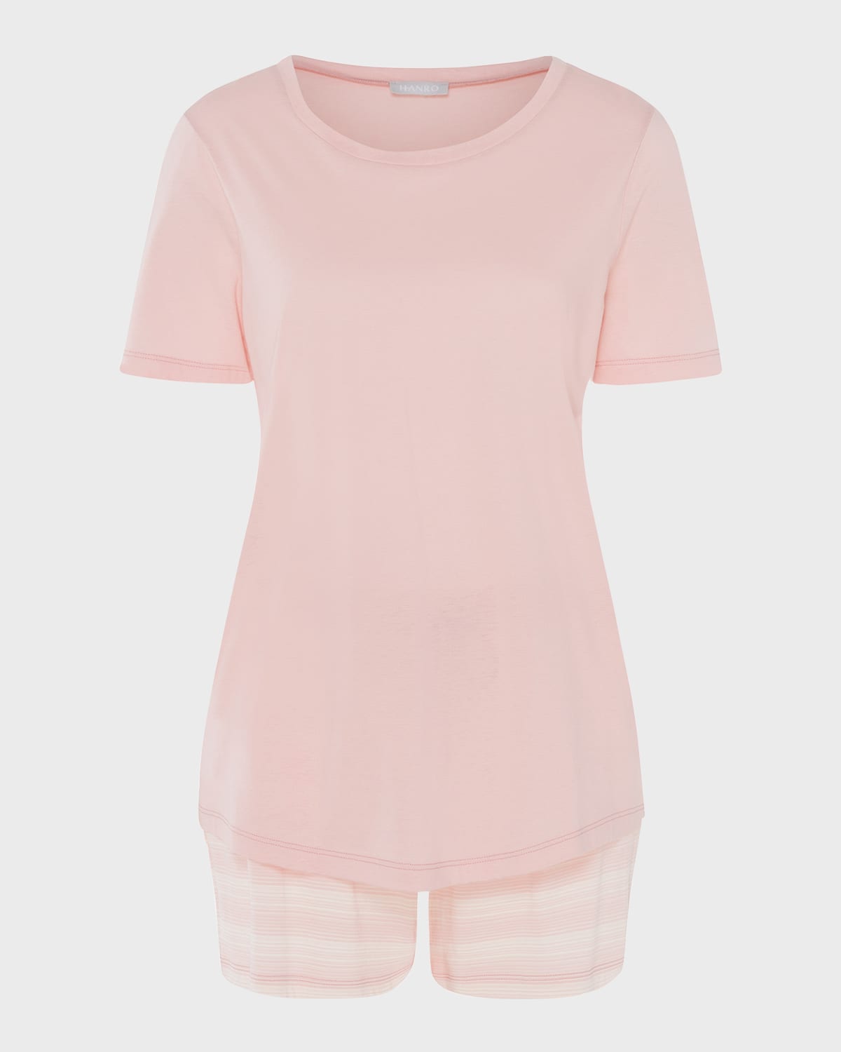 Hanro Laura Striped Short Cotton-Modal Pajama Set