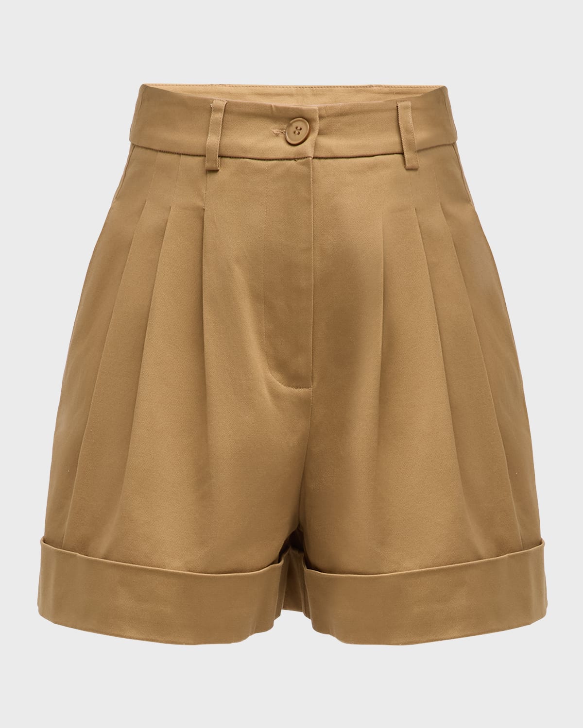 Essentiel Antwerp Faint Relaxed Organic Cotton Wide-Leg Shorts