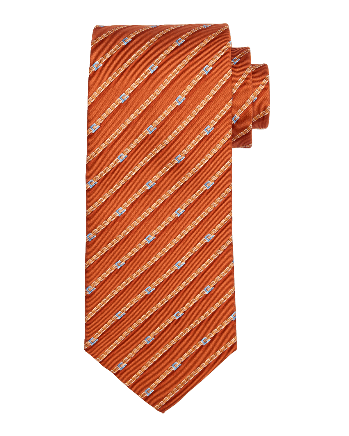 Ferragamo Men's Venere Silk Gancini Stripe Tie