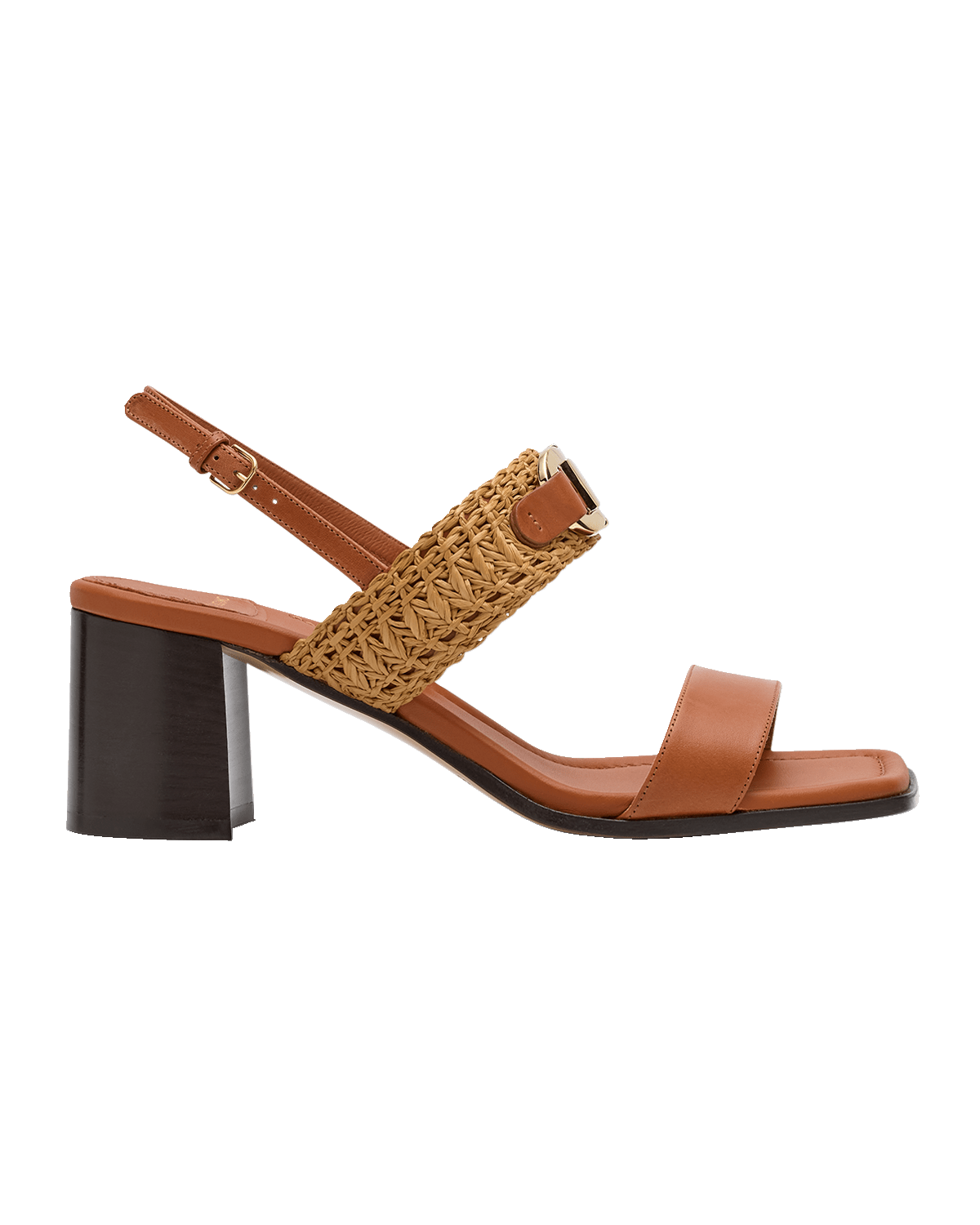 Ferragamo Lou Leather Gancio Slingback Sandals