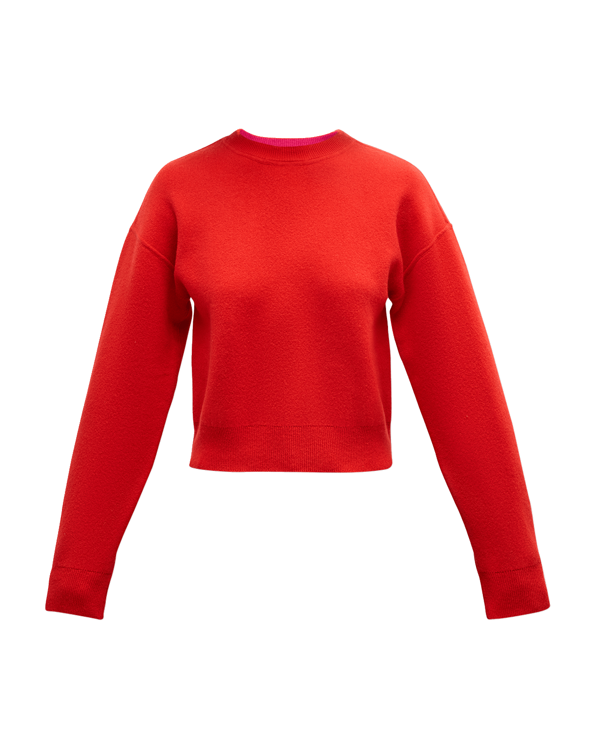 Derek Lam 10 Crosby William Merino Wool Cashmere Reversible Crewneck Sweater