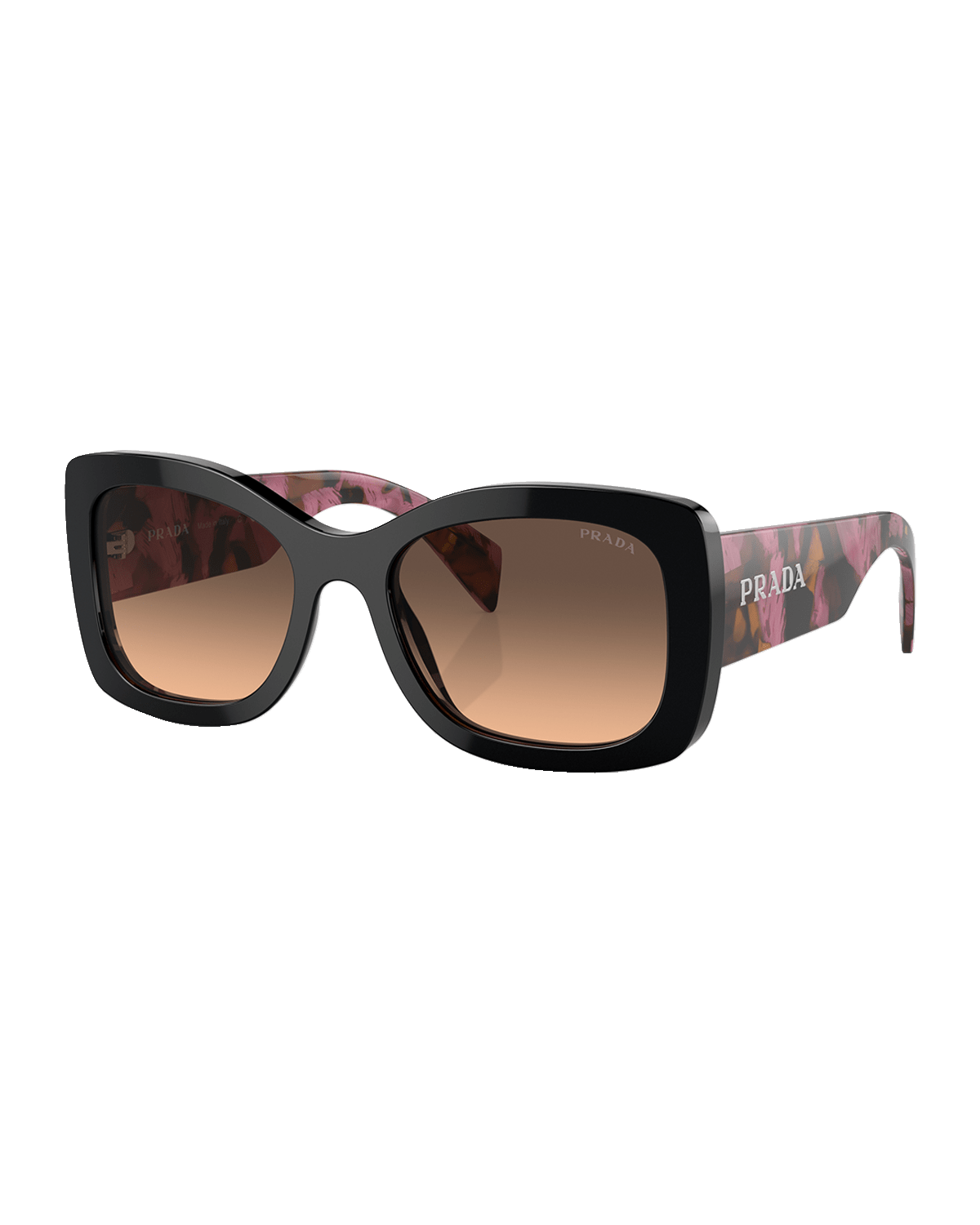Prada Gradient Logo Acetate Butterfly Sunglasses